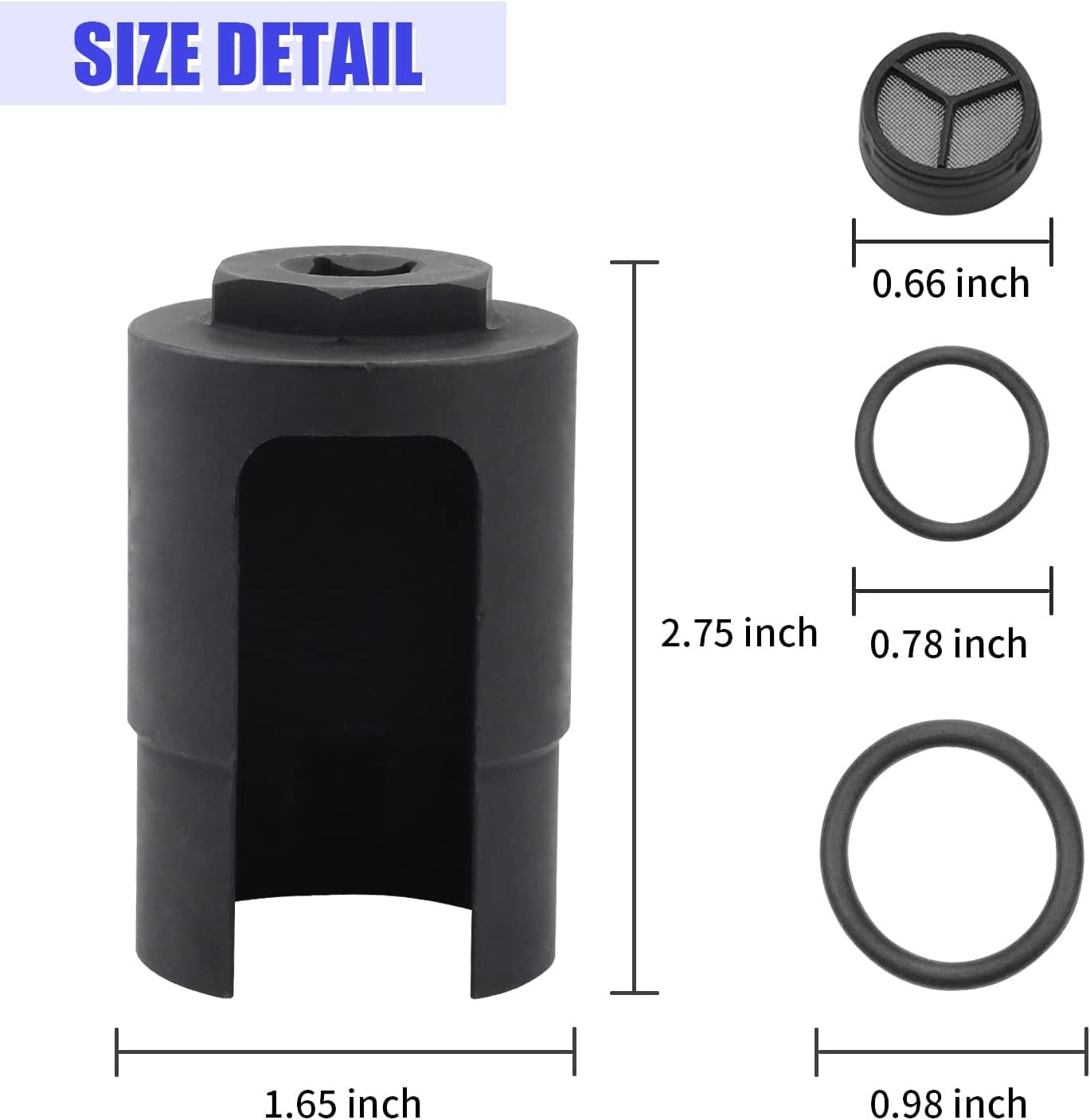 6.0 IPR Valve Socket with Seal Kit Compatible with Ford 6.0L Powerstroke-Excursi