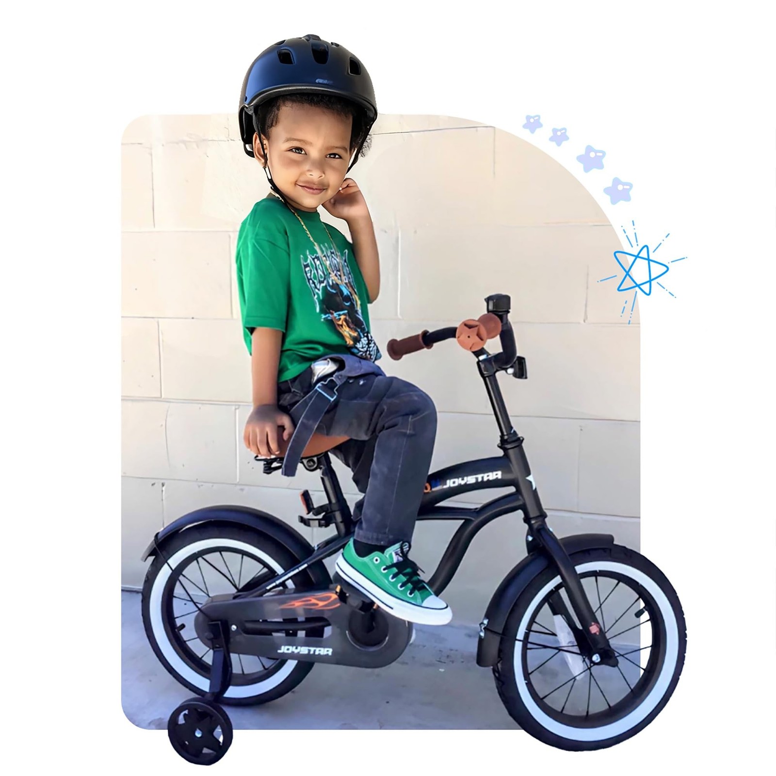 JOYSTAR 12 14 16 Inch Kids Cruiser Bike for Ages 2-7 Years Old Girls & Boys, …