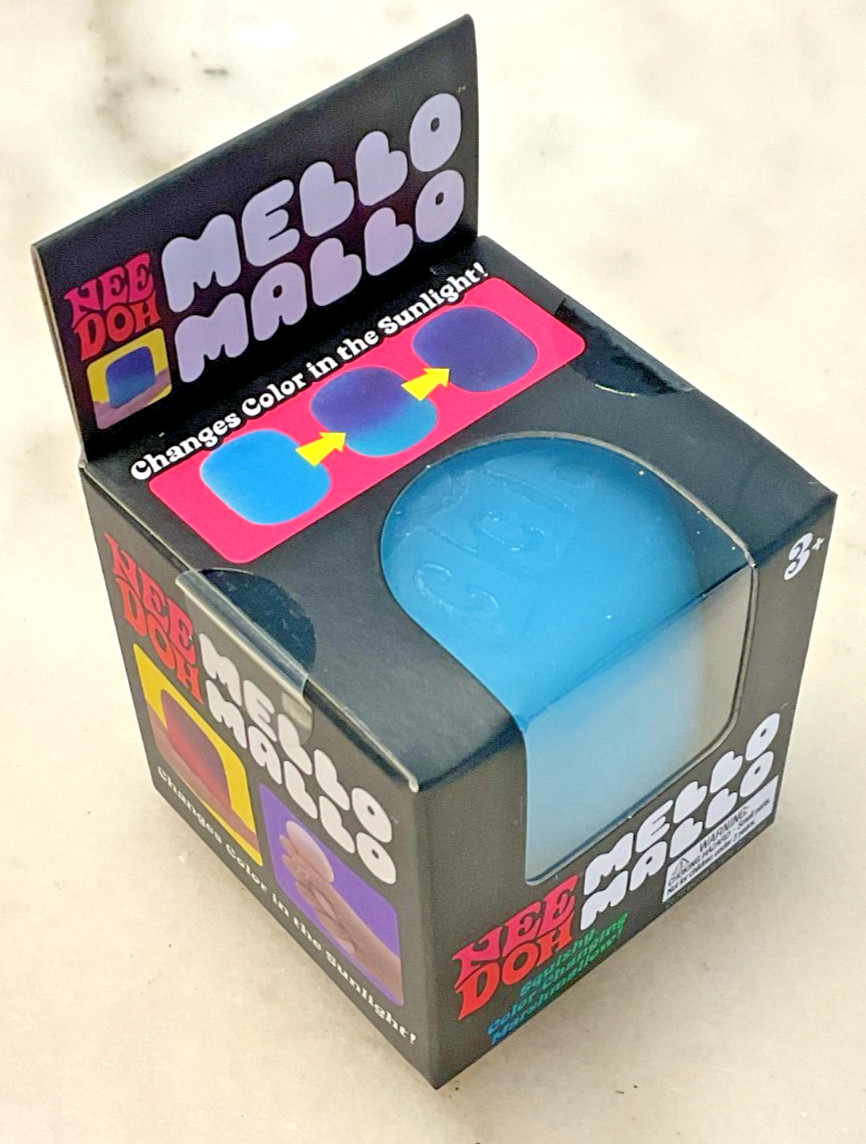 Nee Doh Mello Mallo Color Change Squishy Squeeze Sensory Toy – BLUE