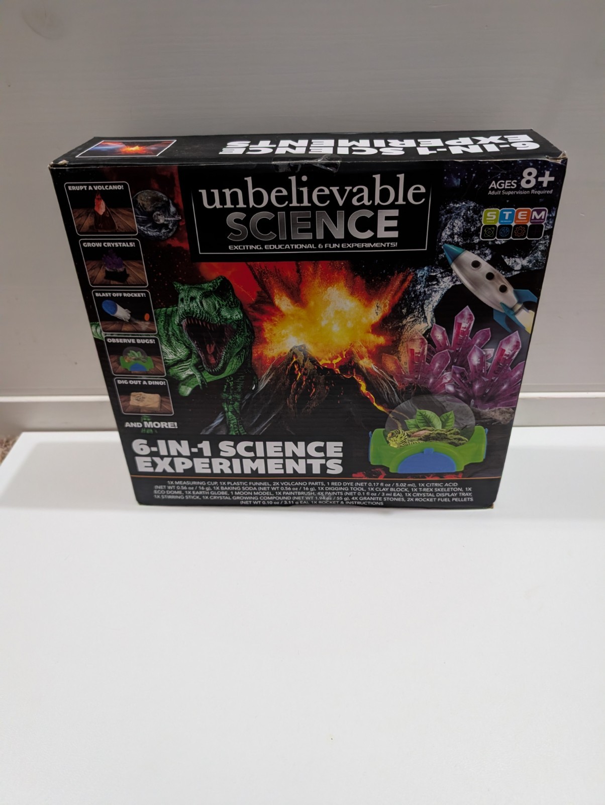 Stem Kit Unbelievable Science 6-in-1 Science Experiments Gift Idea Stem Toys