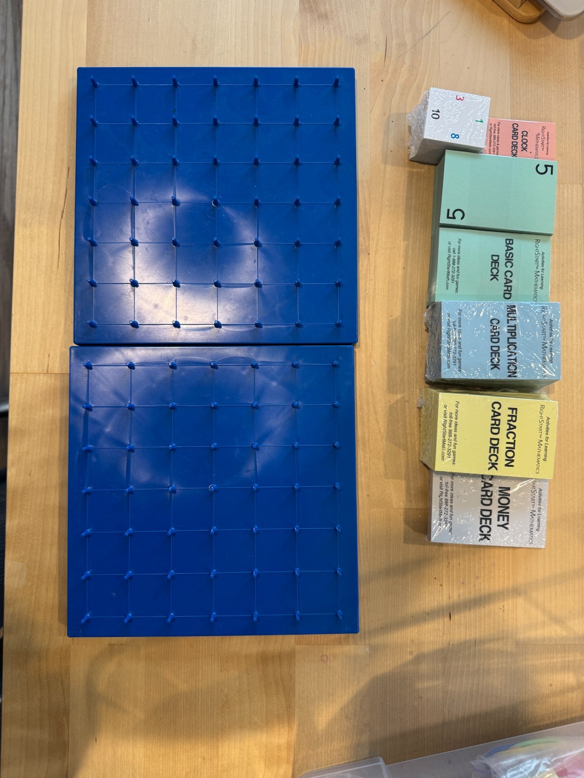 RightStart Math Card Games Set + BONUS Manipulatives