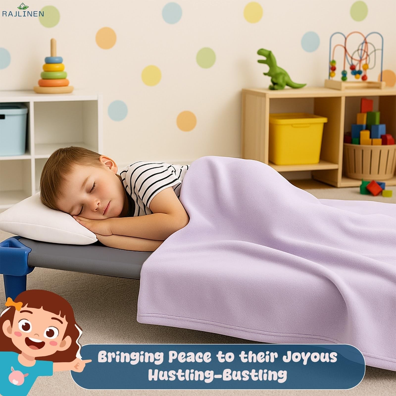 Daycare Cot Sheets for Toddlers and Preschool, Standard Size (22″ X 40″) 6-Pa…