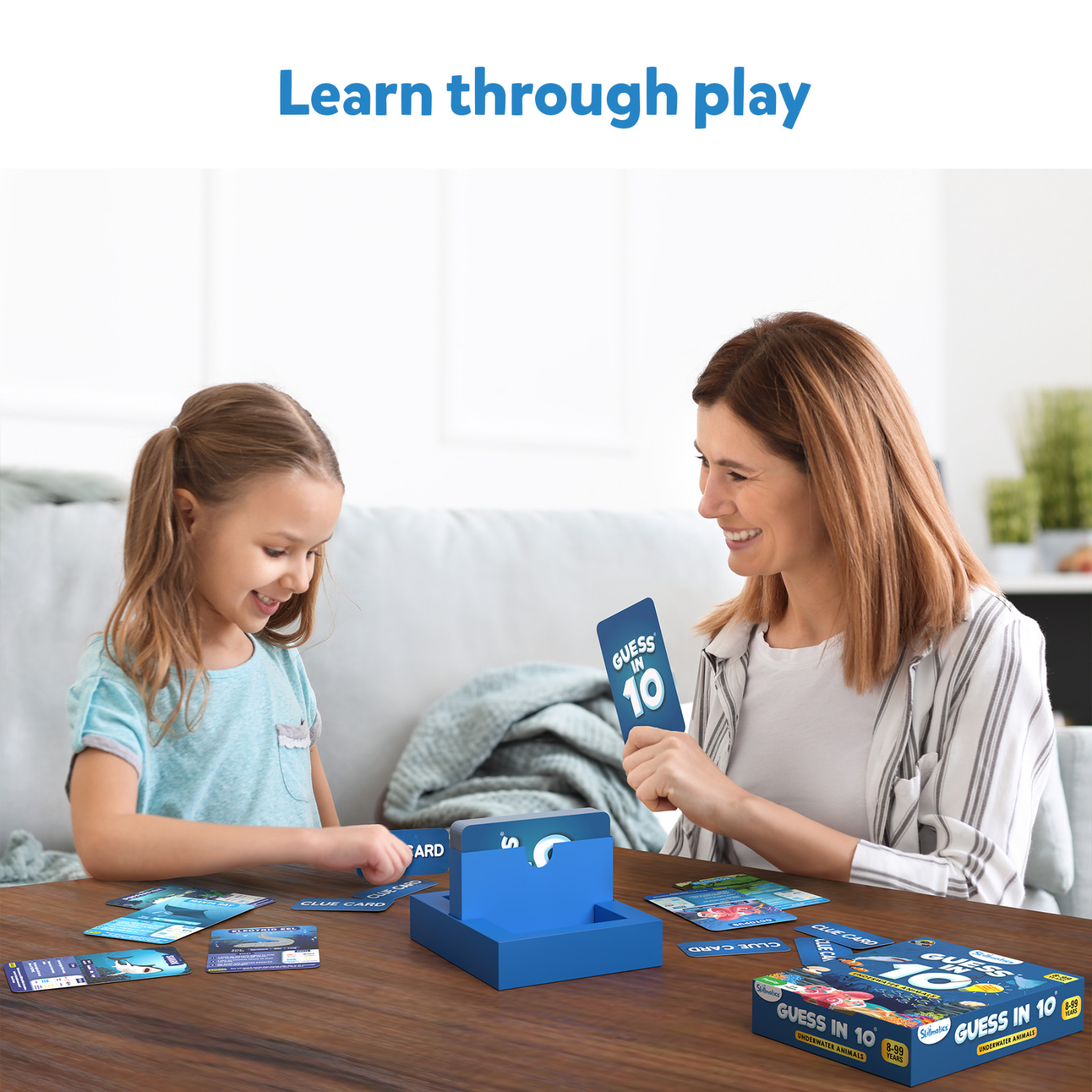 Skillmatics Card Game – Guess in 10 Underwater Animals for Kids Ages 8 and Up