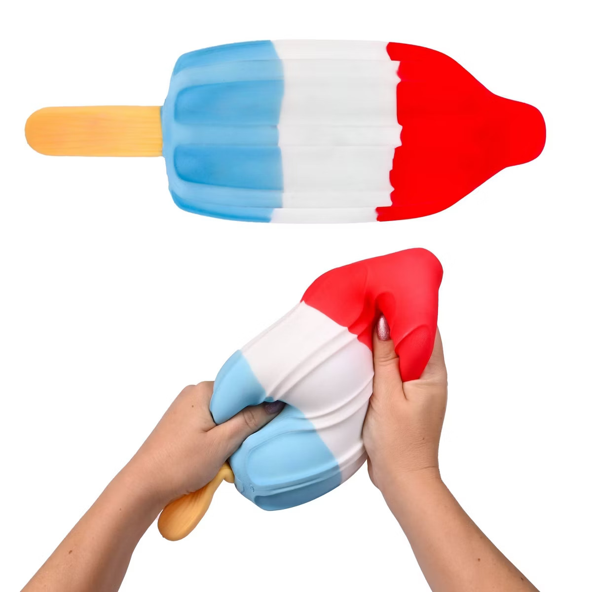 Sunny Days Squeeezy Americana Squishy Rocket Pop Viral Novelty Fidget Toy New