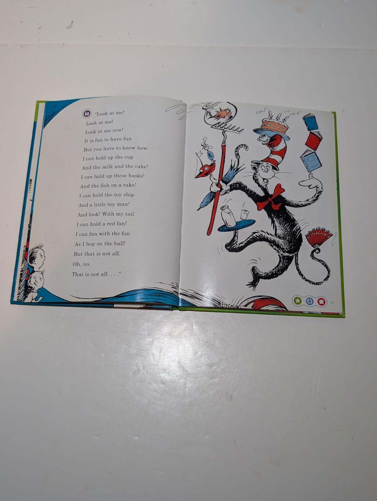Leap Frog LeapReader TAG Book Dr Seuss Cat In The Hat Developmental Interactive