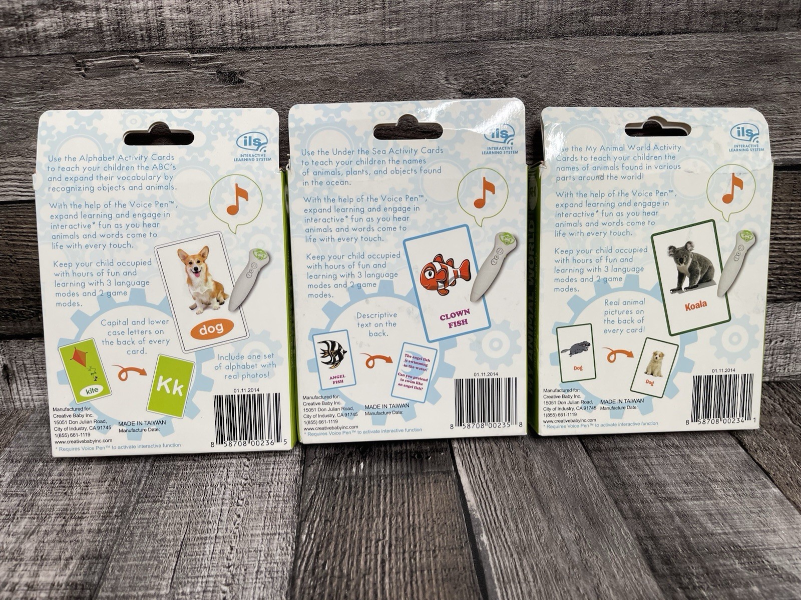 Interactive Activity Cards By CREATIVE BABY-3 sets , 158 Total, NEW, homeschool