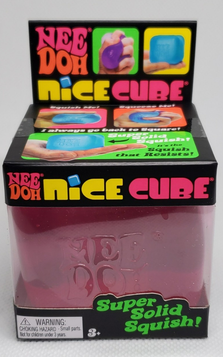 Schylling Nee Doh Pink Super Solid Nice Cube