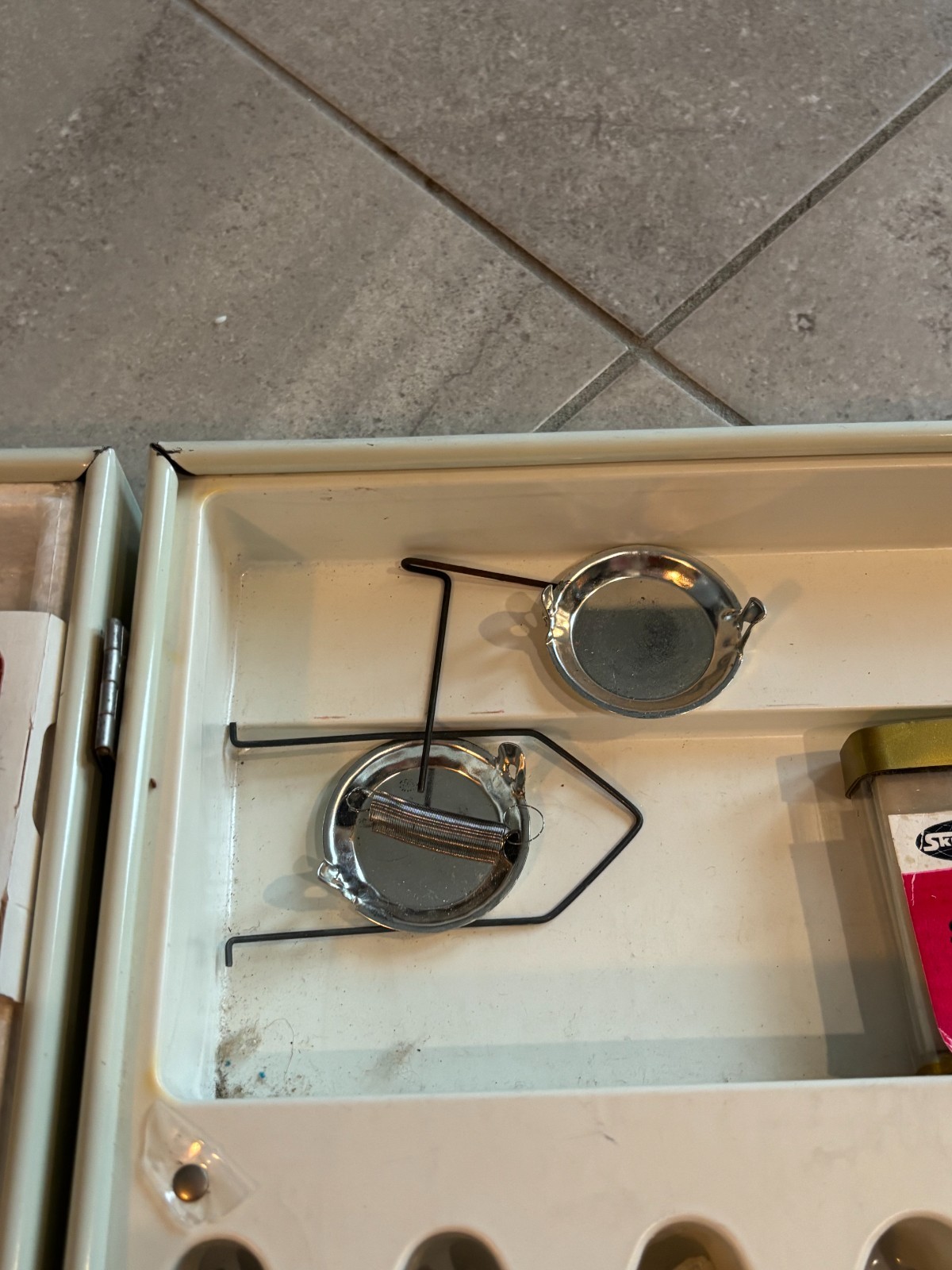 Vintage 60s Skilcraft Geology Lab Student Science Kit Rock Mineral Samples Box