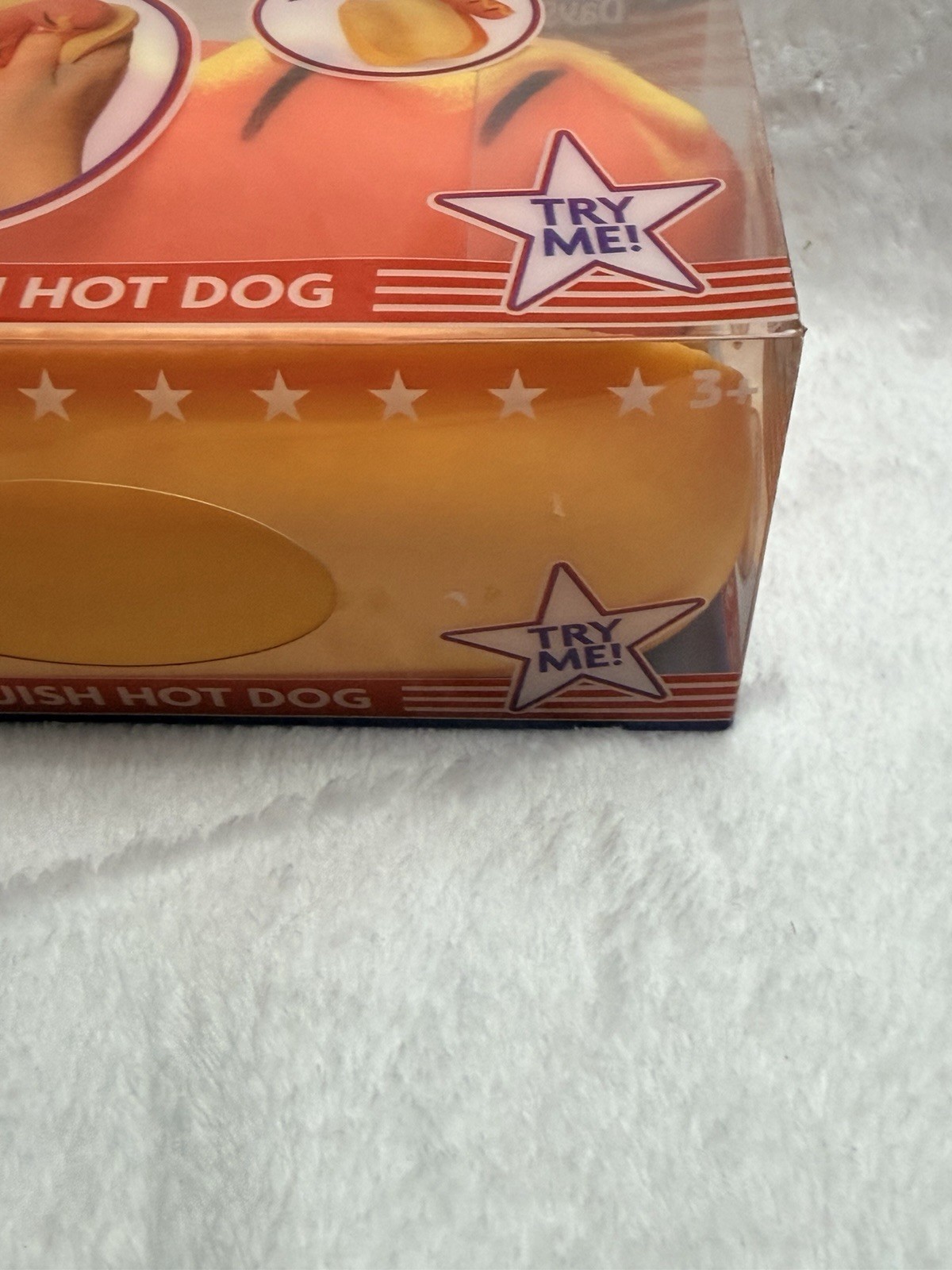 Squishy Hot Dog Squeezy Fidget Toy Sunny Days 2-in-1 Hotdog Stress Relief NEW