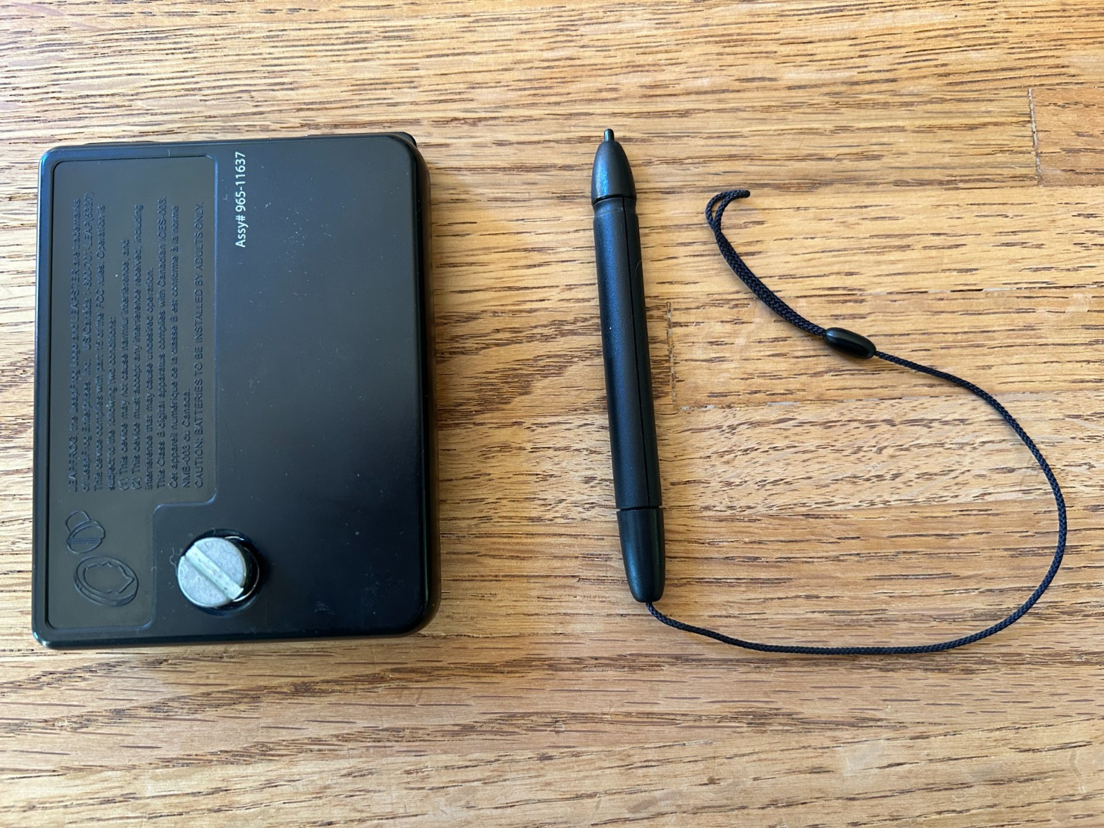 EUC LeapFrog Leapster 2 Star Wars Black Replacement Battery Cover & Stylus Pen