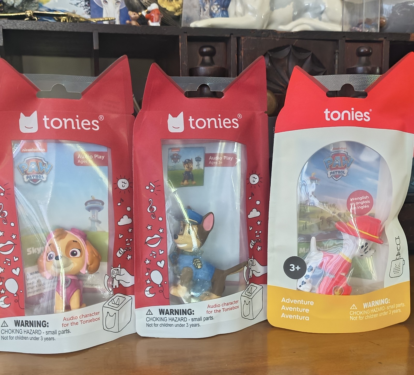 New Tonies Paw Patrol Trio: Chase, Skye & Marshall Item No. 10000571, 726, &731