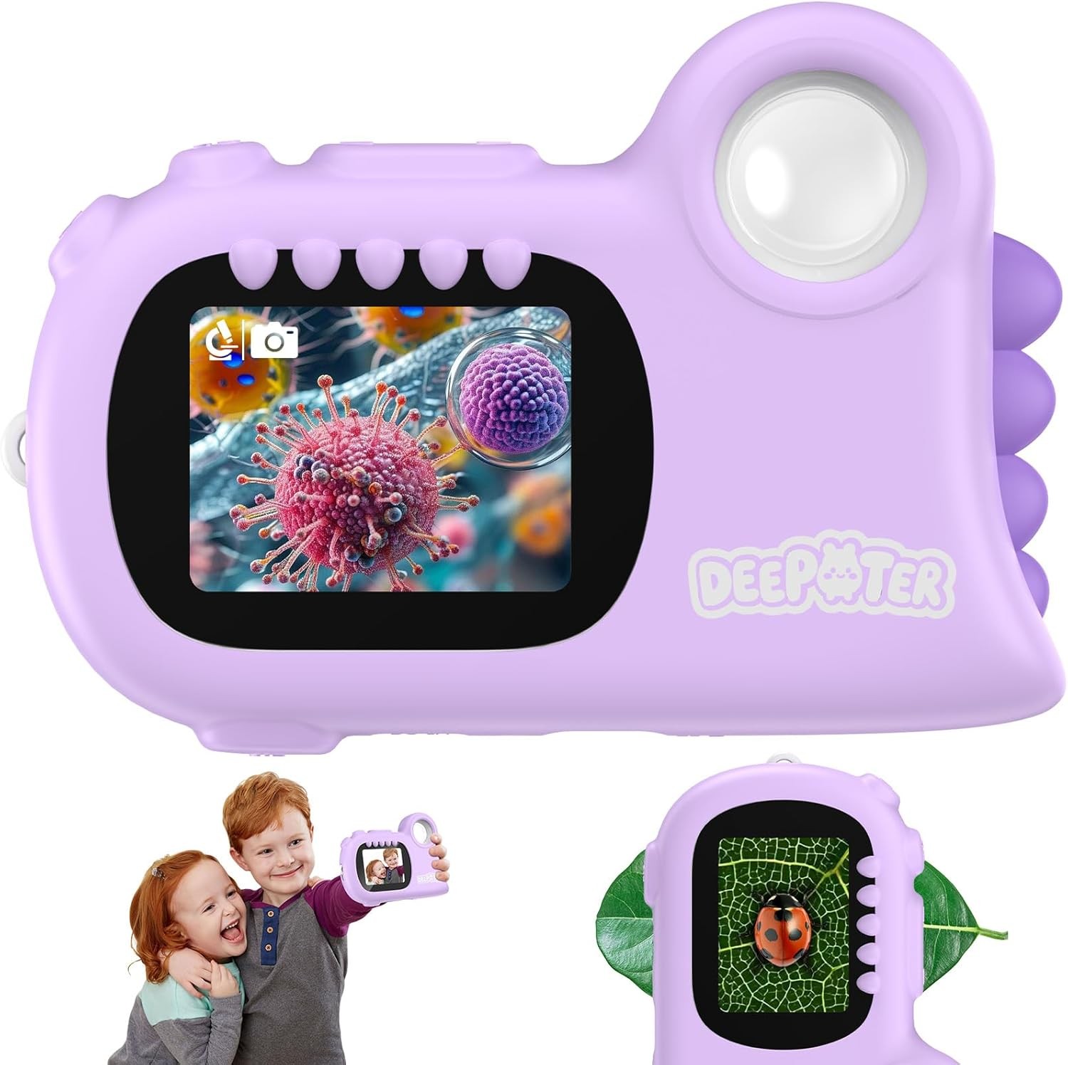 Microscope for Kids Handheld Mini Portable Digital Rechargeable 1000X Boy Girls
