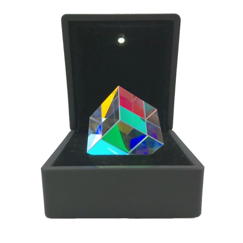 6-sided Light Cube With Light Box Color Prism Square Prism Optical Glass Lens