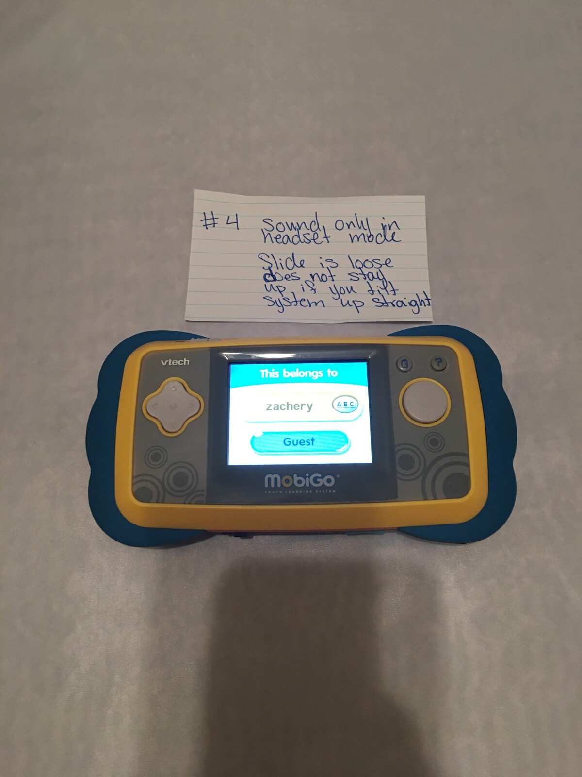 VTech MobiGo Touch Learning System Youth Educational #4 READ important