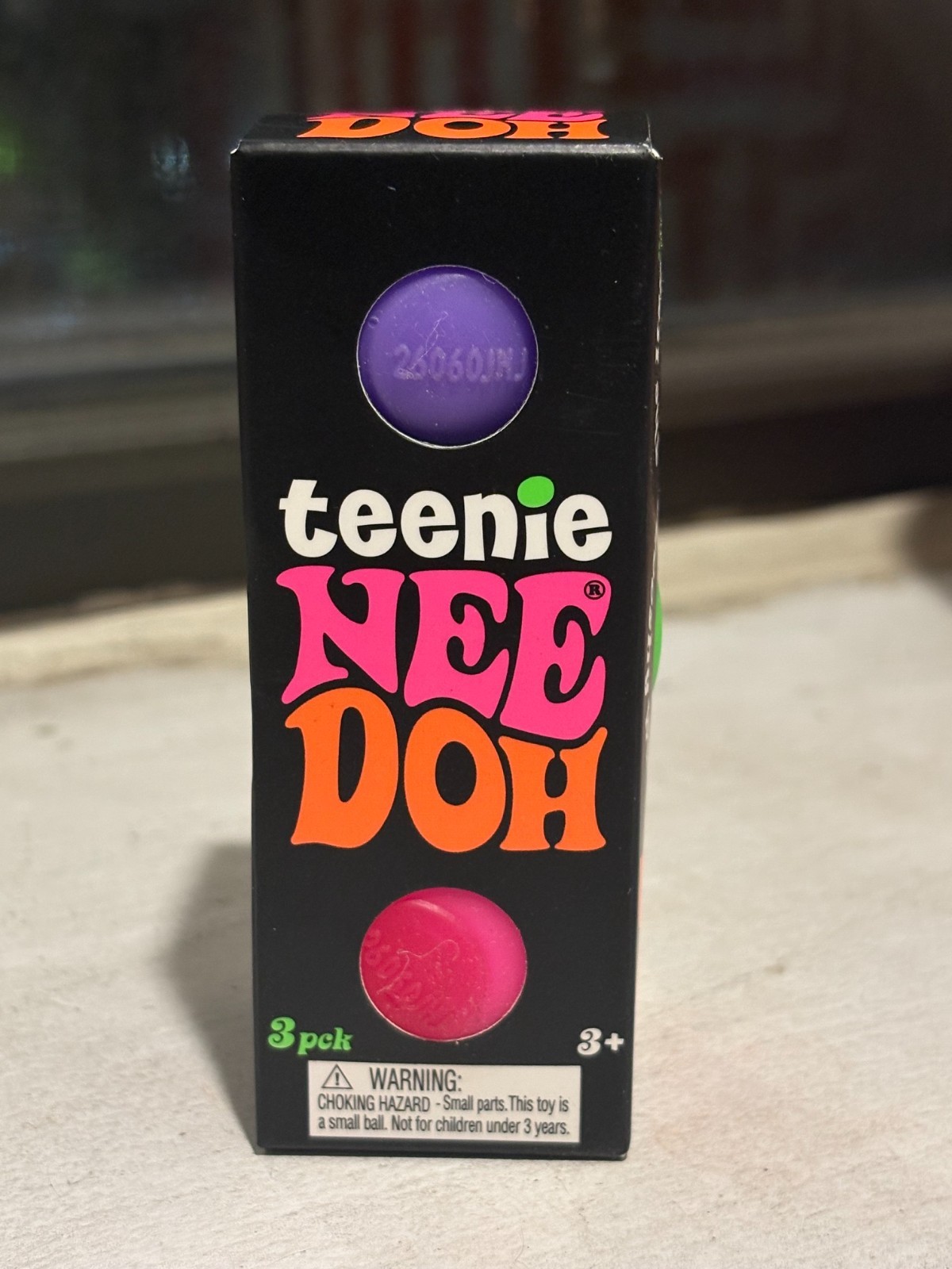 RARE Teenie Nee Doh Groovy Glob 3 Pack – Pink Green Purple – Sealed & Authentic!