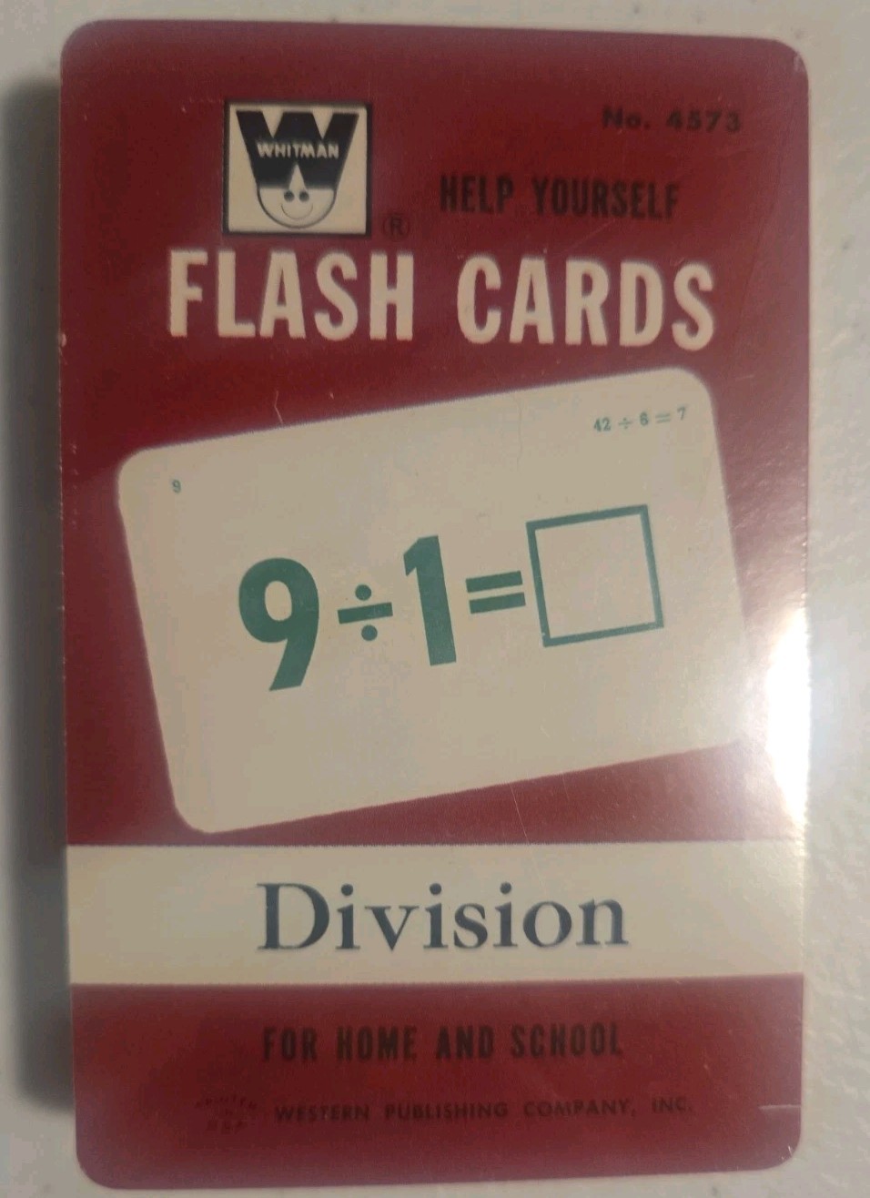 1962 WHITMAN DIVISION Flash Cards SEALED In Plastic Case