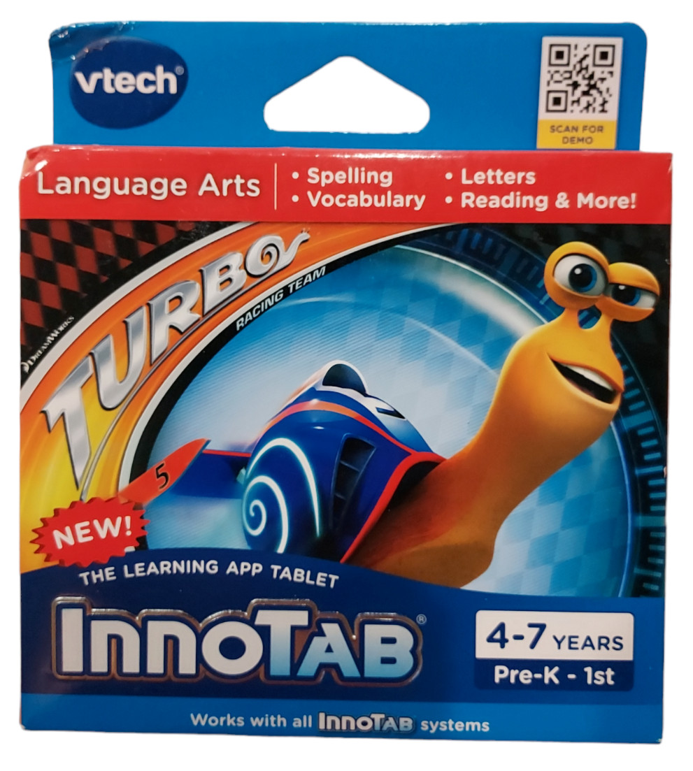 Vtech Innotab “TURBO” Cartridge Game 4-7 Years – Brand New