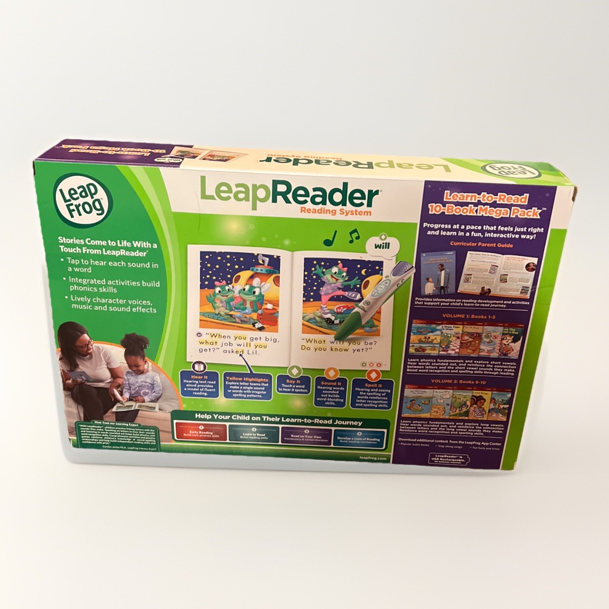Leap Reader, 10 Book age 4 up NEW! Leap Frog Learn to Read Interactive Mega Pk
