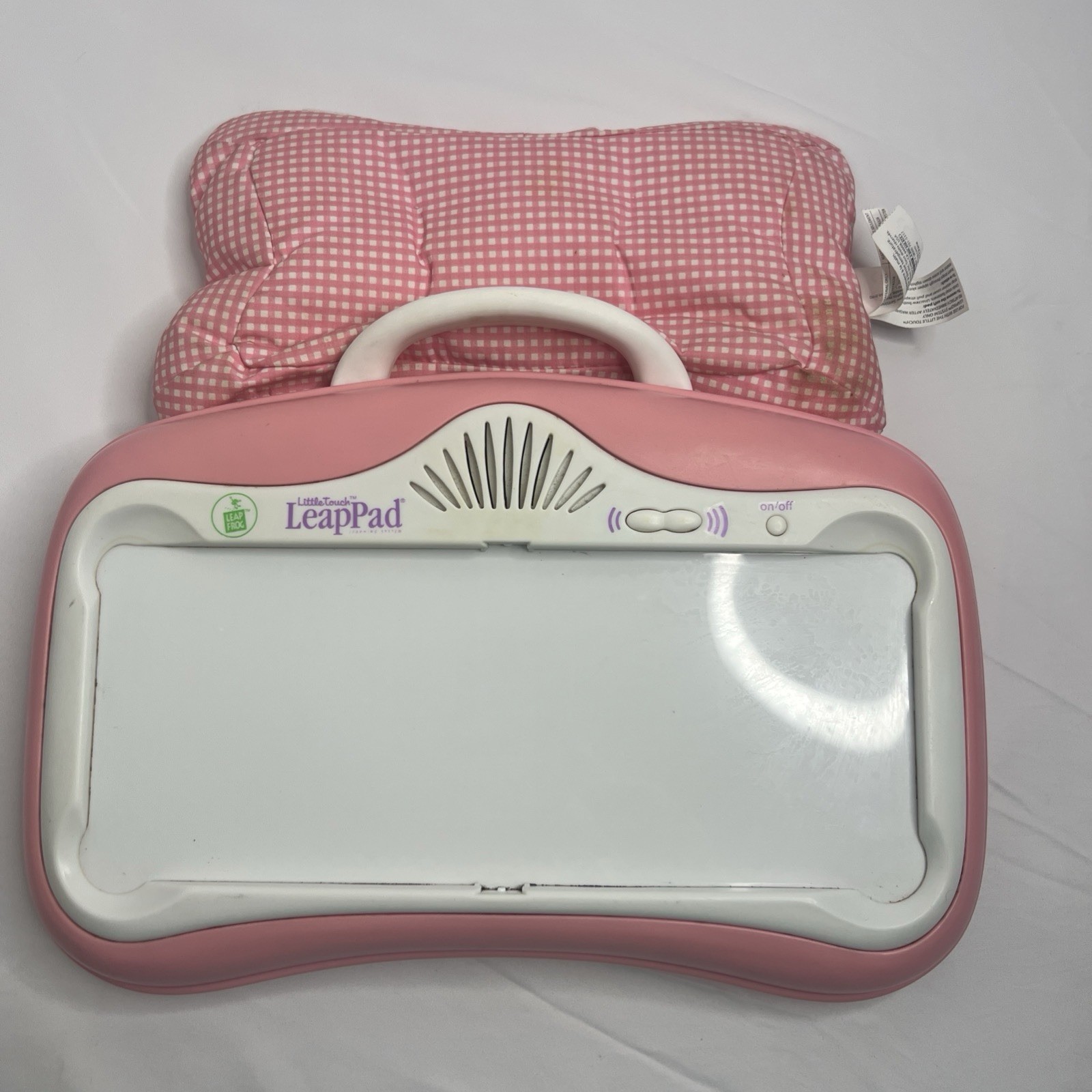 Leap Frog Little Touch Pink Leap Pad with Pillow WORKS NO GAME INCLUDED