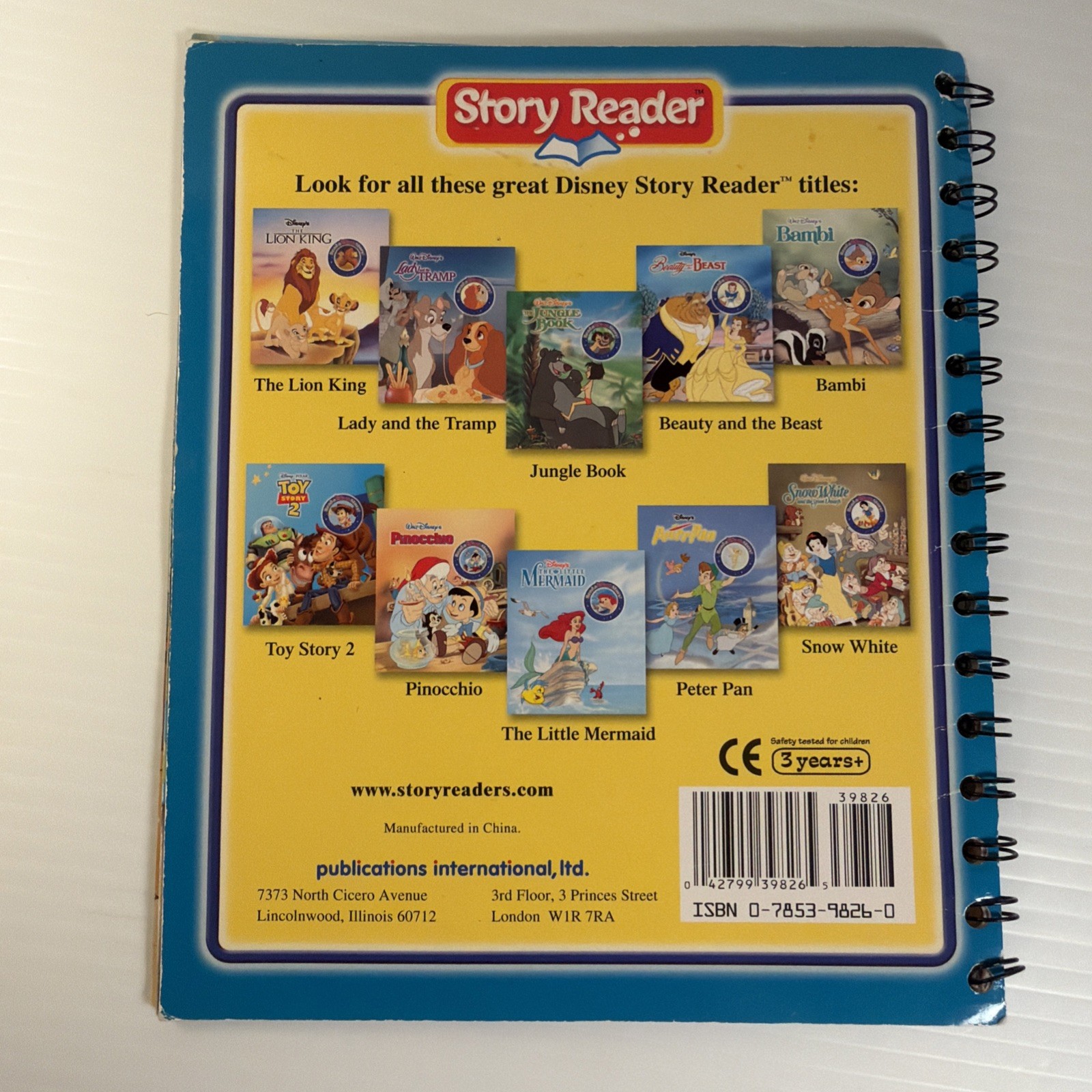 Vintage Children’s Story Reader System ~ 3 Disney Books! READ DESC