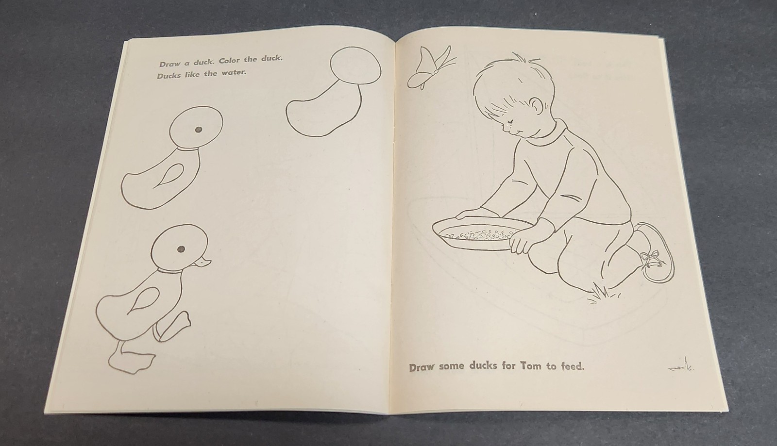 3 Vintage 1967 Coloring Books: Mother Goose, What-If Zoo & First Color Book
