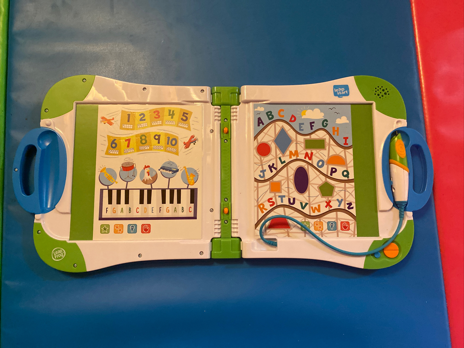 LeapFrog Leap Start White/Green/Blue Learning System — Tested/Reset