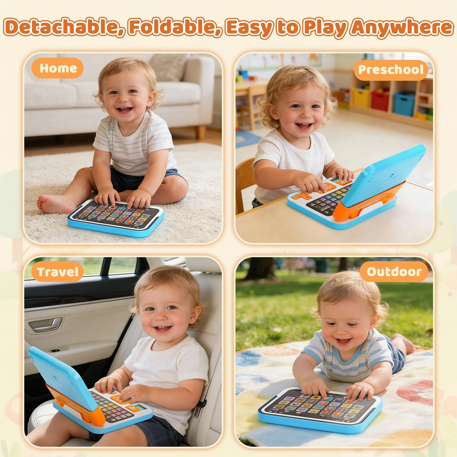 Learning Toy for 1 2 3 Years Old Boys Girls, Learning Laptop Toys for Toddler…