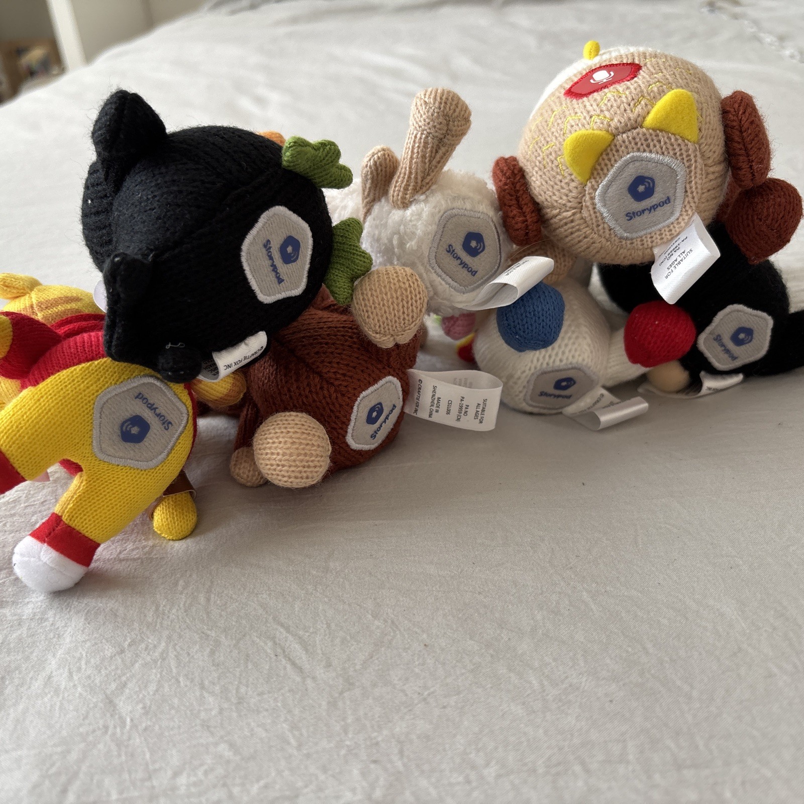 Storypod Crafties Lot 7 Daniel Tiger, Unicorn, Sheep, Moose, Owl, Tucan, Monkey