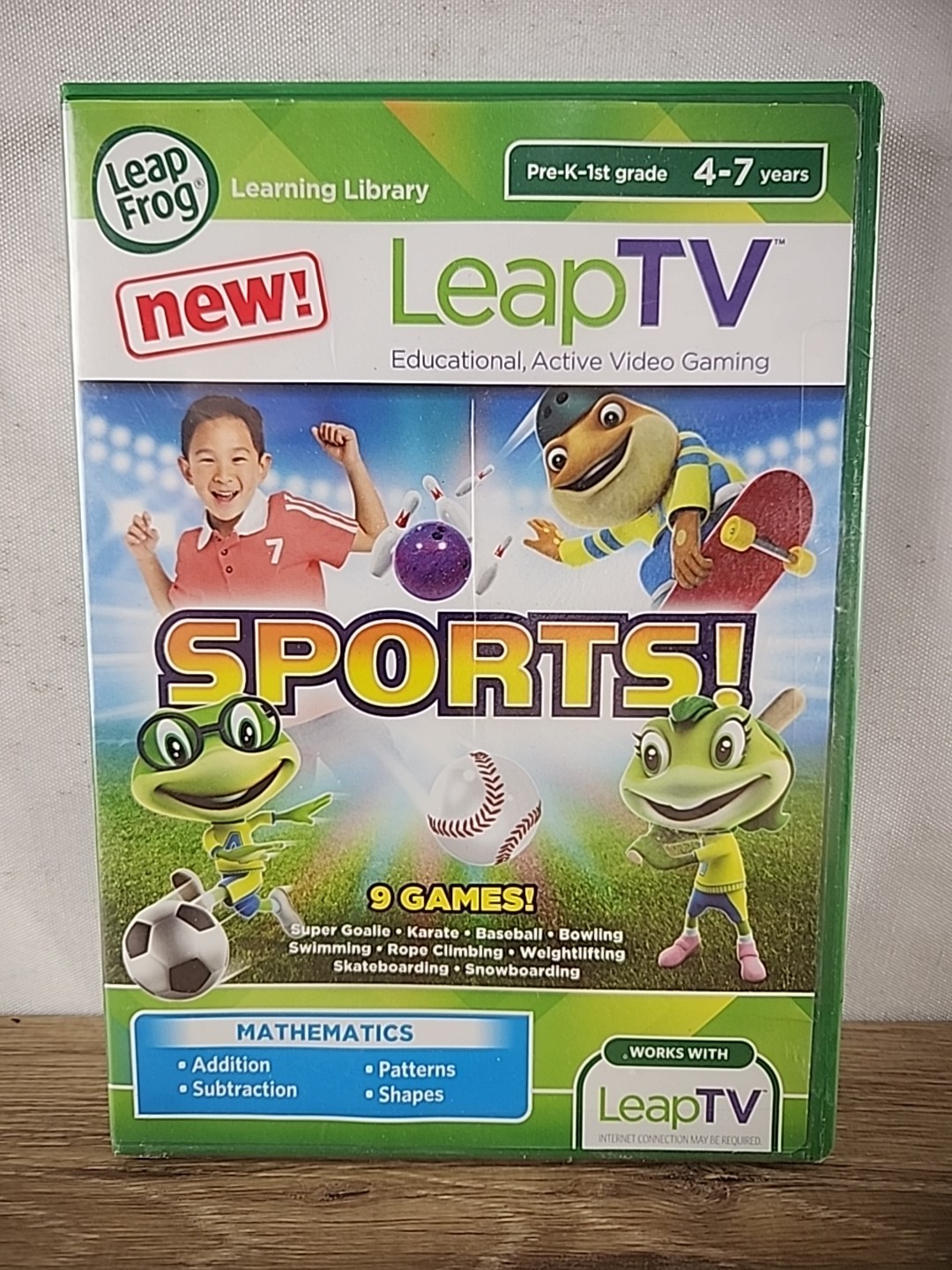 Leap Frog Leap TV Sports Educational Active Video Game Mathematics 4-7 Years
