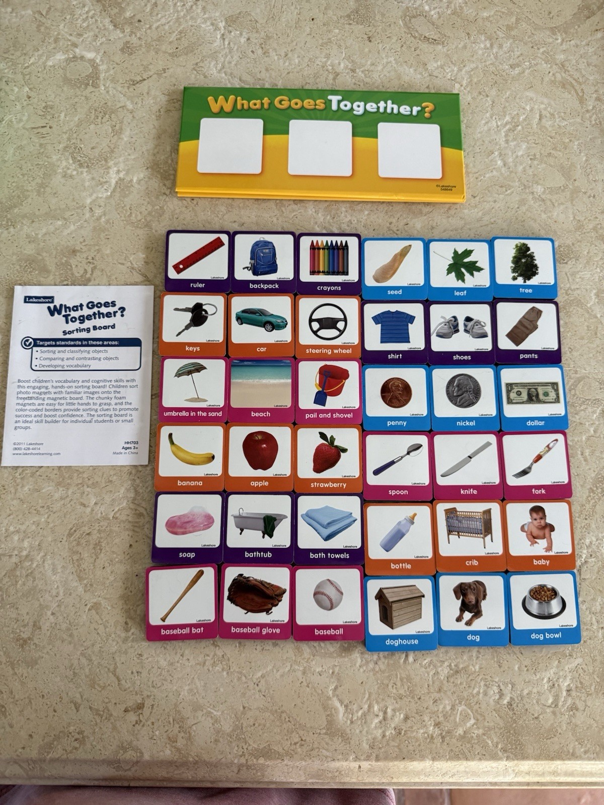 Lakeshore Learning What Goes Together Magnetic Sorting Board