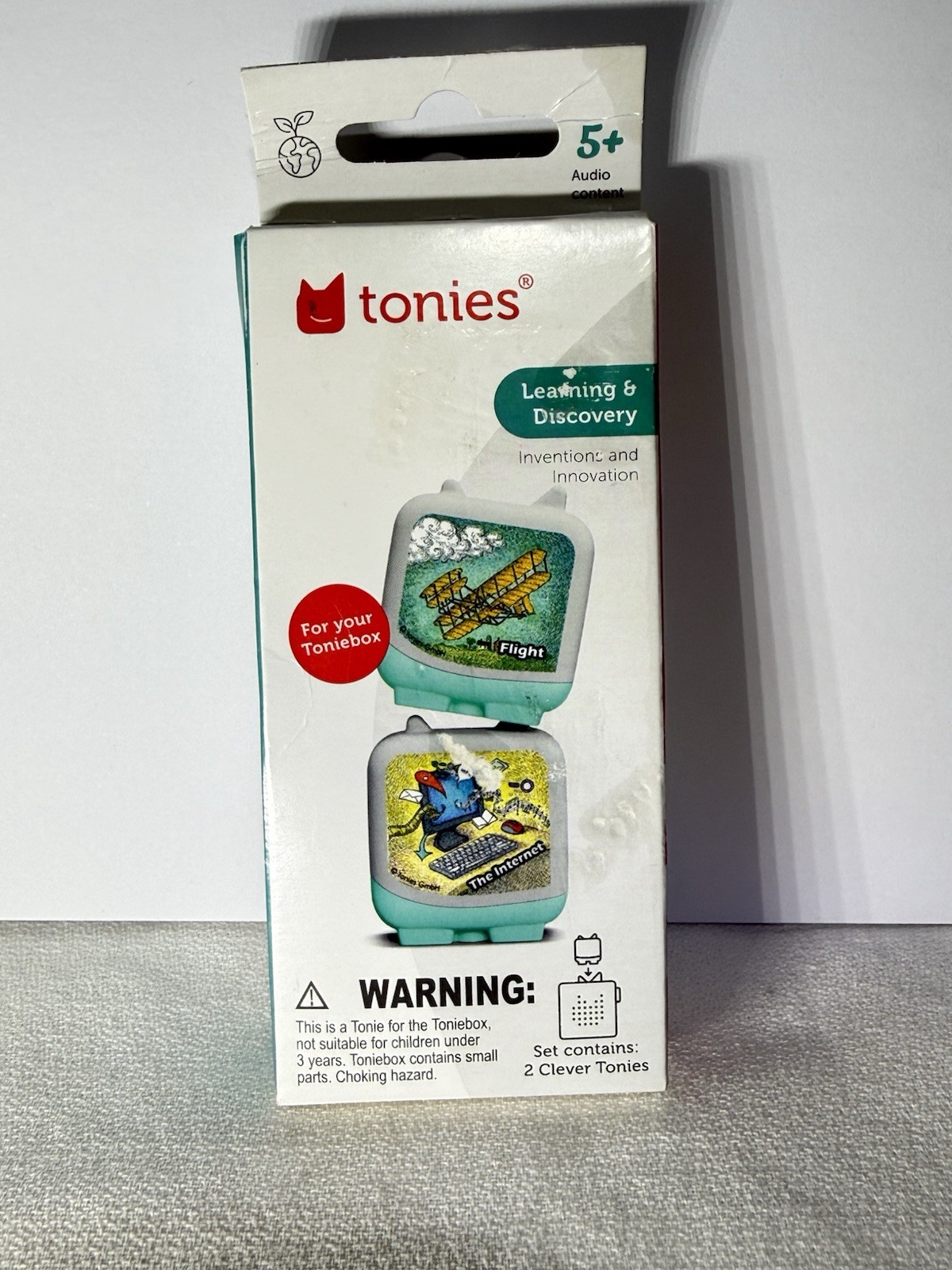 Tonies Inventions Flight & Internet Clever 2 Pack Audio Learning Kids