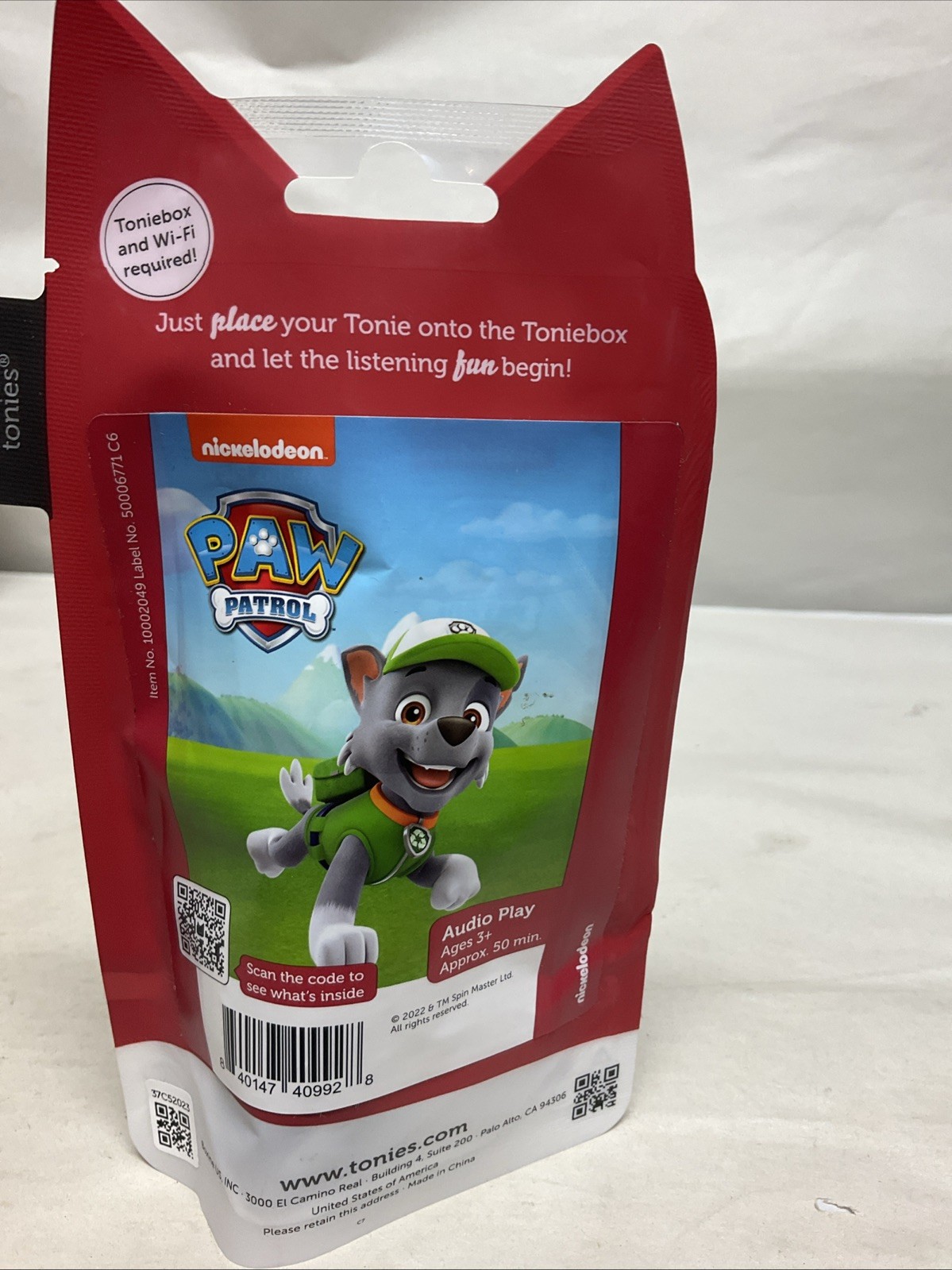 Paw Patrol Rocky Tonie Audio Play Character Figurine – Free S&H