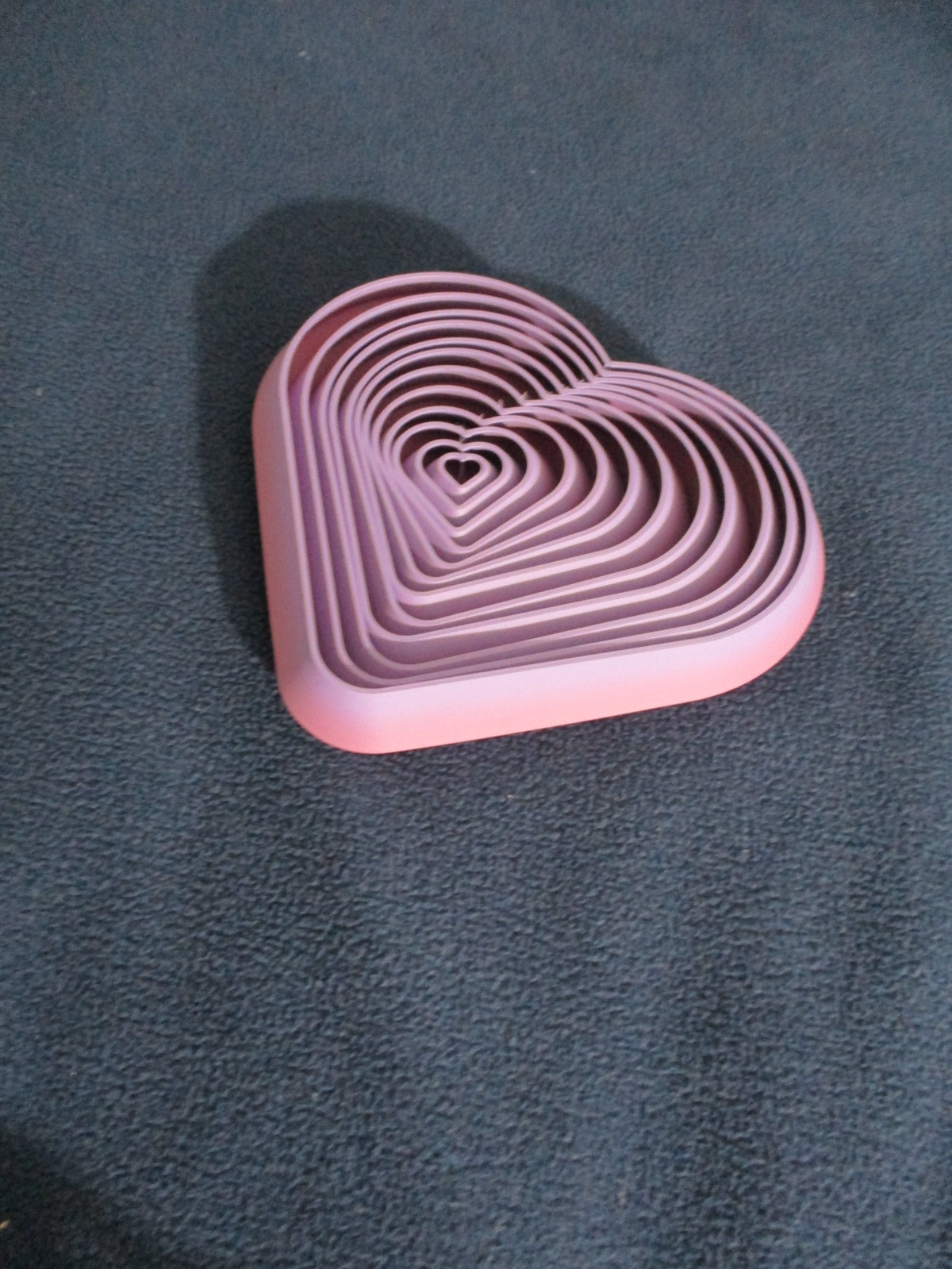 HEART FIDGET LAVENDAR AND PINK 4 X 4 INCHES