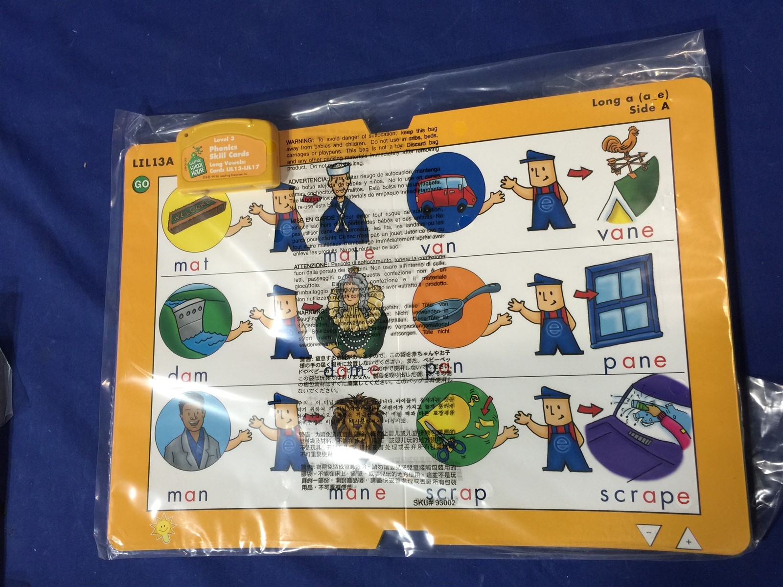 Leap Frog Leap Pad School house Quantum Phonics Skill Cards Levels 2-6 Vowels