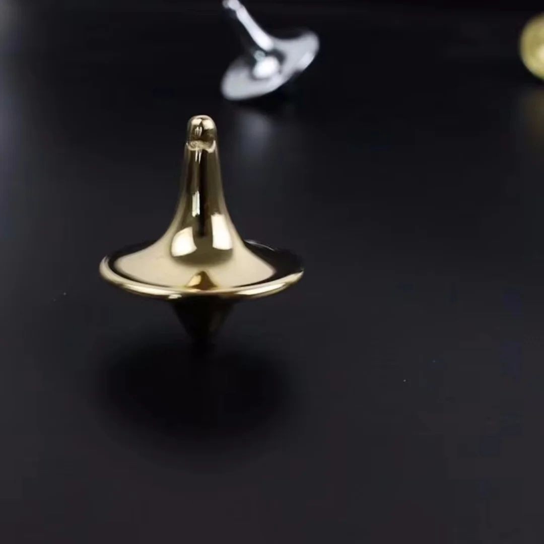 High-End EDC Metal Turntable Top – Zinc Alloy Vintage Totem Desk Stress Relief