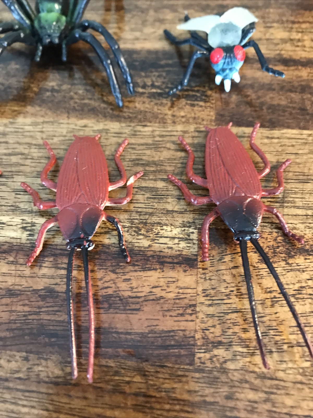 VTG Rubber Insect Bug Spider Beetles lot Figure Toy Educational Play