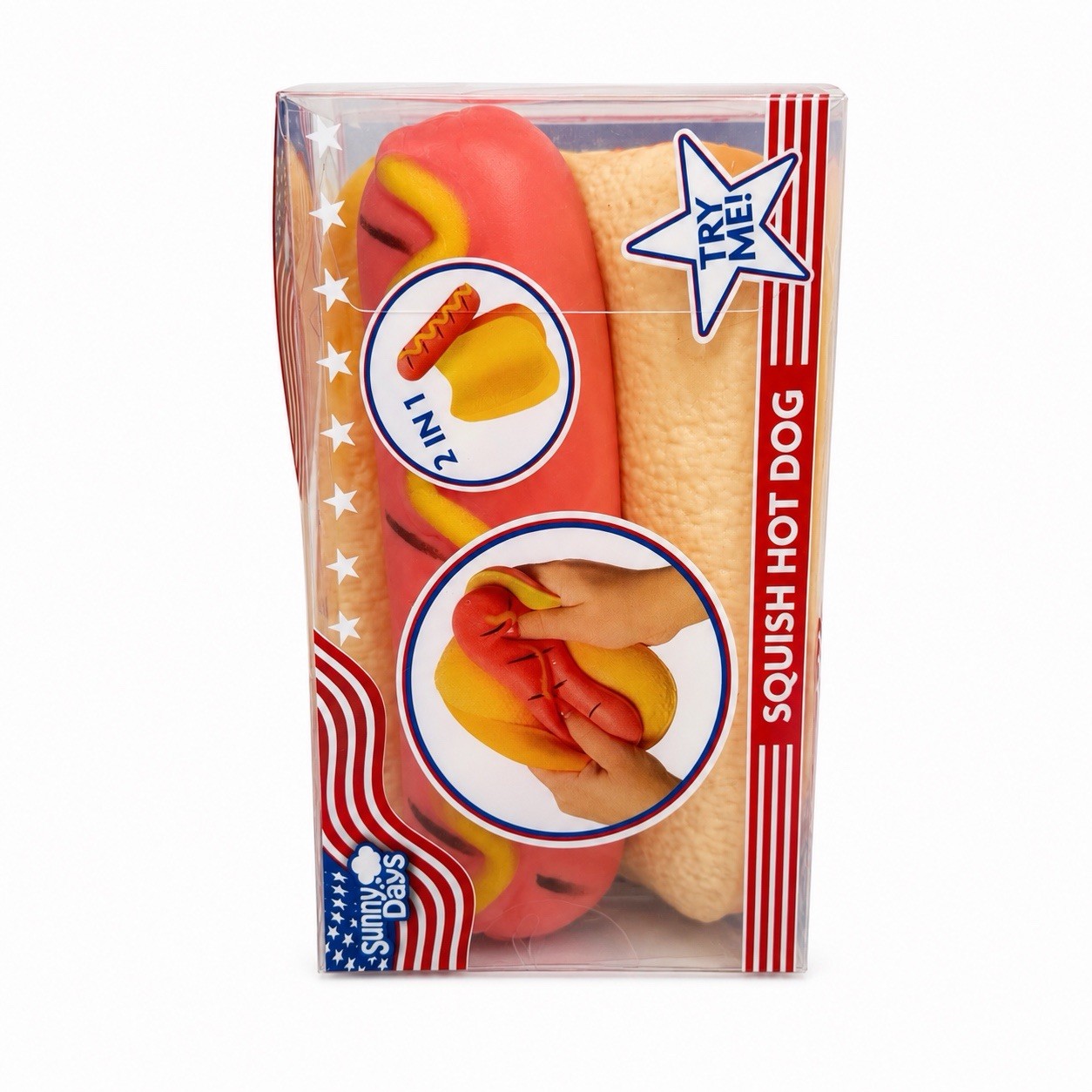 Toymendous Sunny Days Jumbo Hot Dog Squish Viral Summer Squishy Toy New Rare