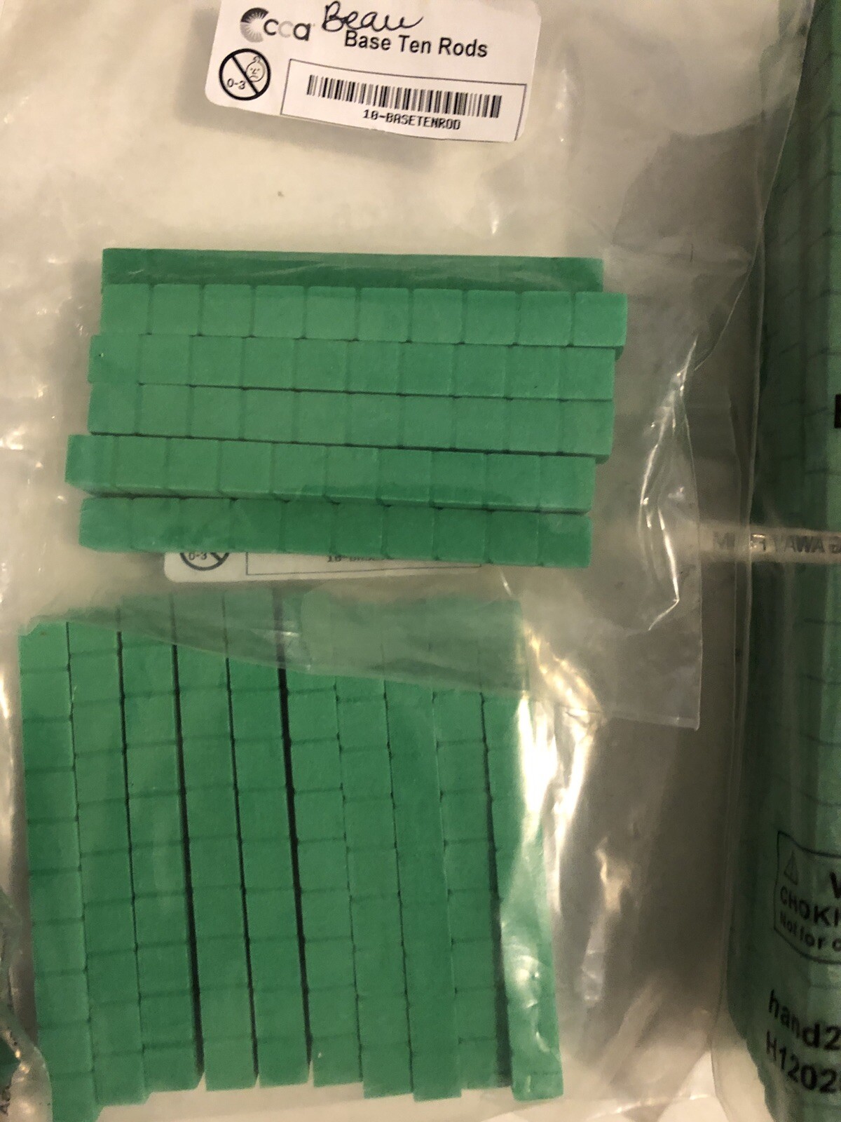 Hand 2 Mind Lot Mix Base Ten Cubes Units Rods Chemical Splash Mini SEE