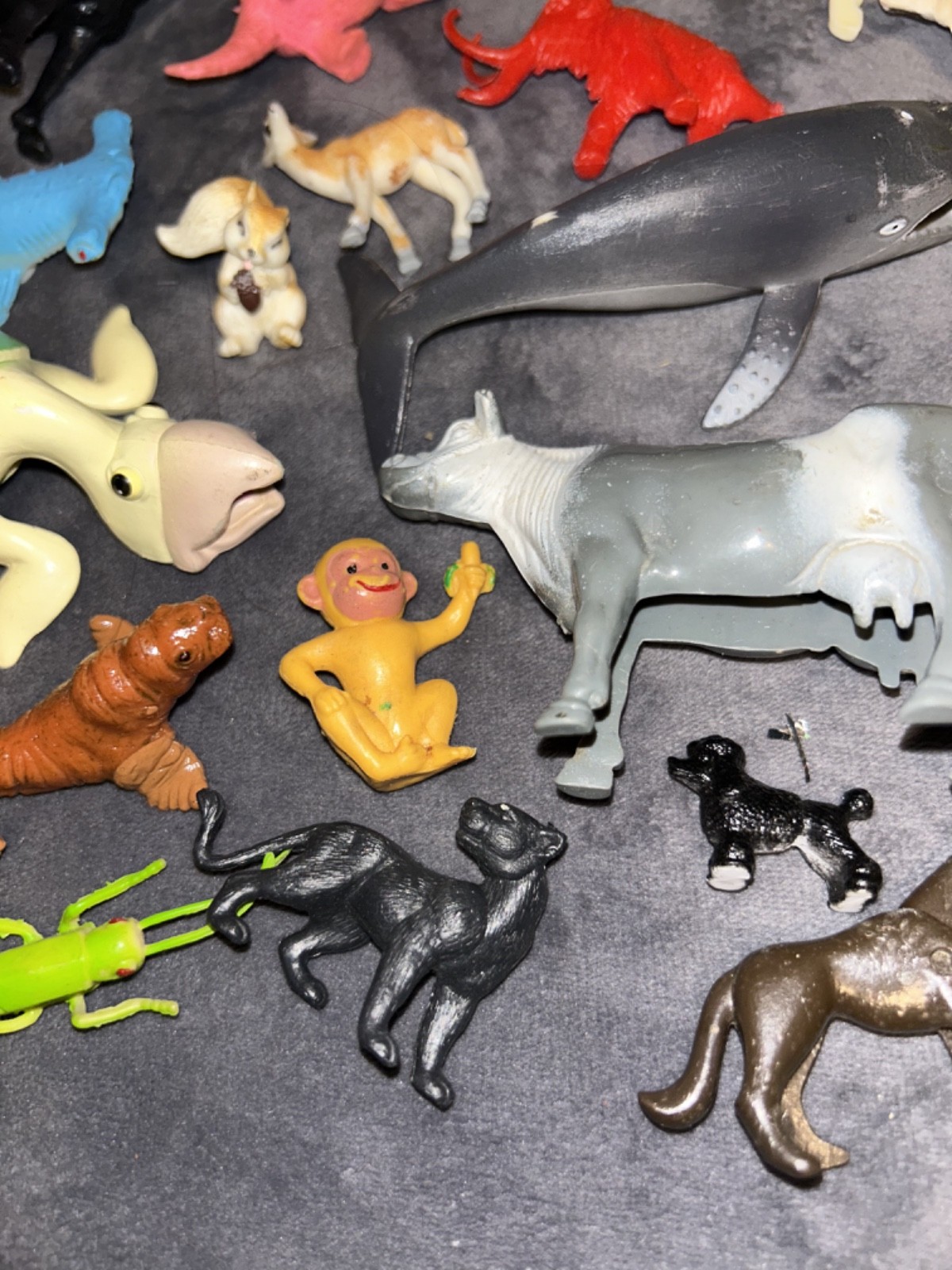 HUGE Mixed Lot Safari K&M Wildlife Sea Creatures Vintage & New Figures Toys LOOK