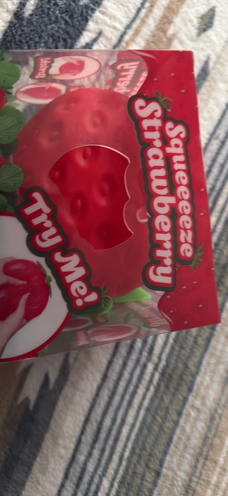 Squeezeeze Strawberry Tactile Squeeze Toy Red Ages 3-7 3-4 4-7 8-11 Years
