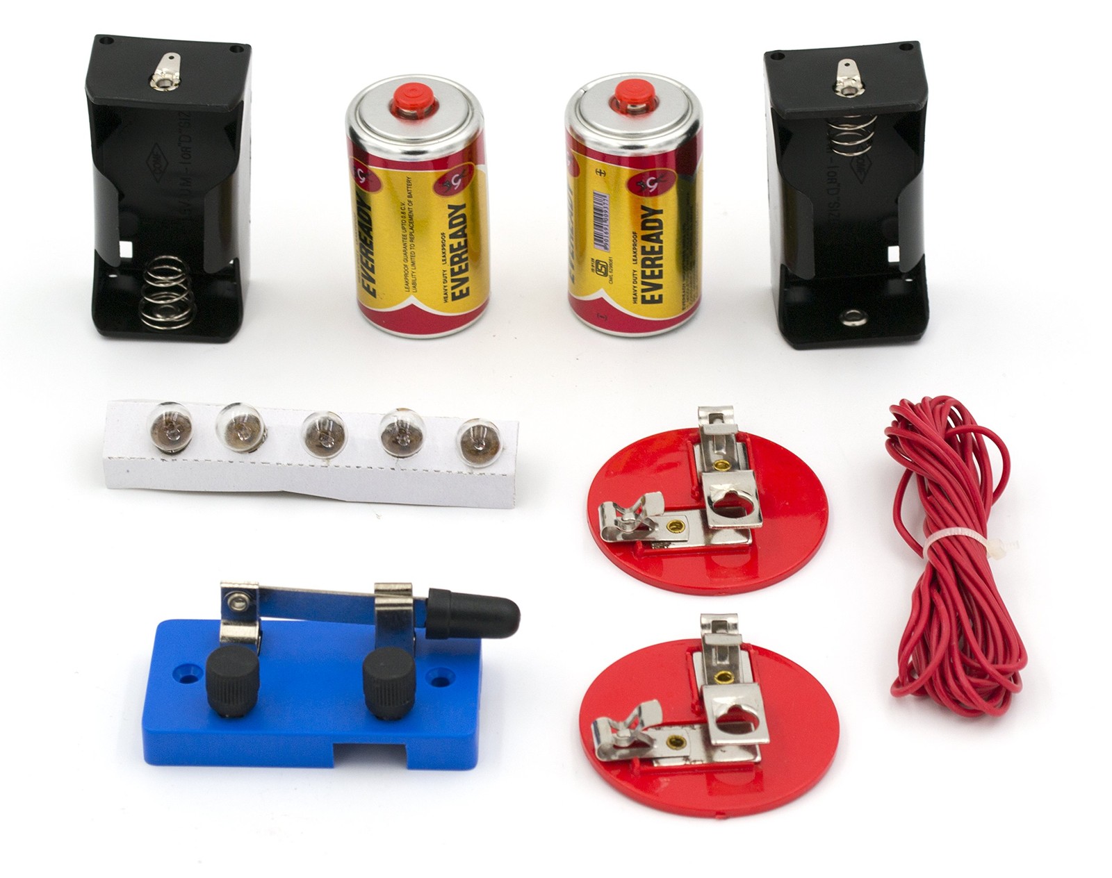 EISCO Simple Circuit Kit – Electricity Kit for Building Basic, Parallel & Series