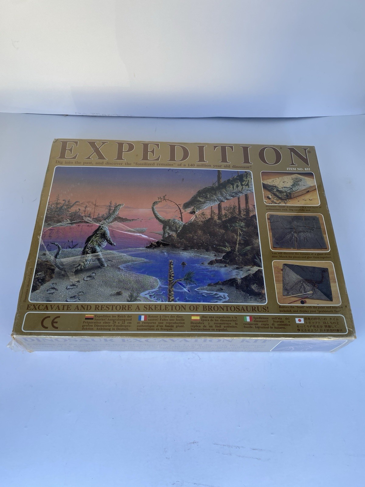 Dinosaur Excavation Kit Expedition Brontosaurus Skeleton Fossil Restoration 832