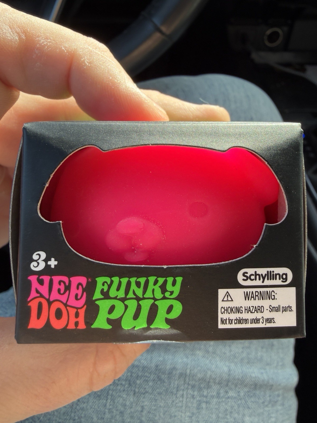 Schylling NeeDoh Funky Pup Squeeze Toy Pink Ages 3+ 3-11 Years 26024HY
