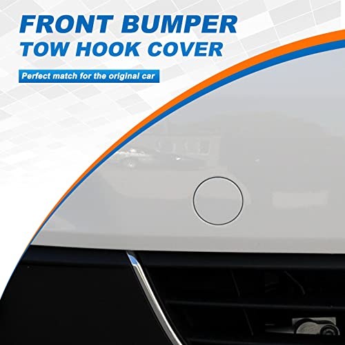 Front Bumper Tow Hook Cover Towing Eye Cap for Unpainted right passenger side