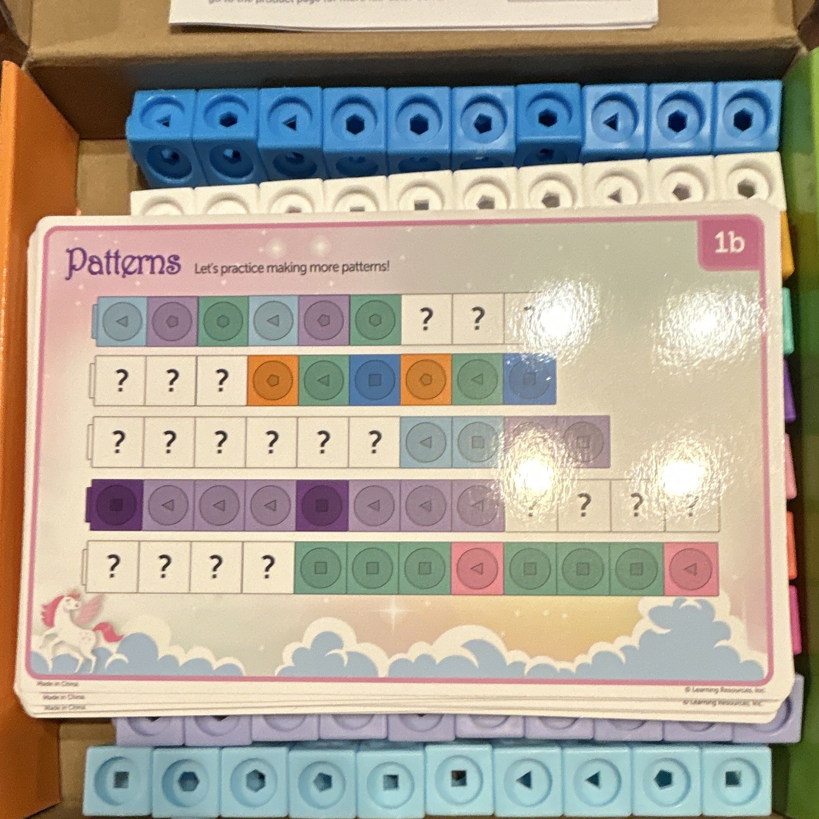 Learning Resources MathLink Cubes Fantasticals Activity Set, 115 pcs, Ages 5+