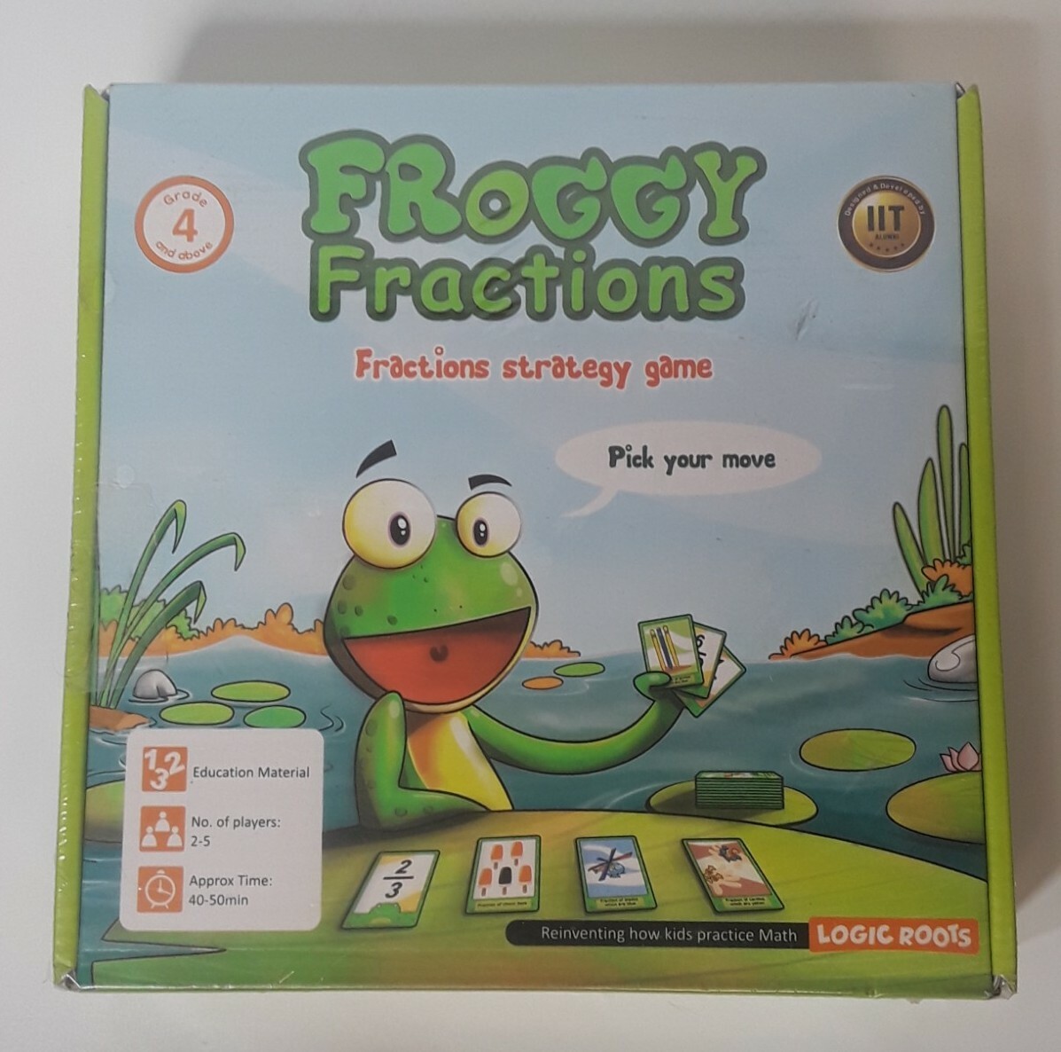 Logic Roots Froggy Fractions Math Games for Fourth (4th) Grade and up,