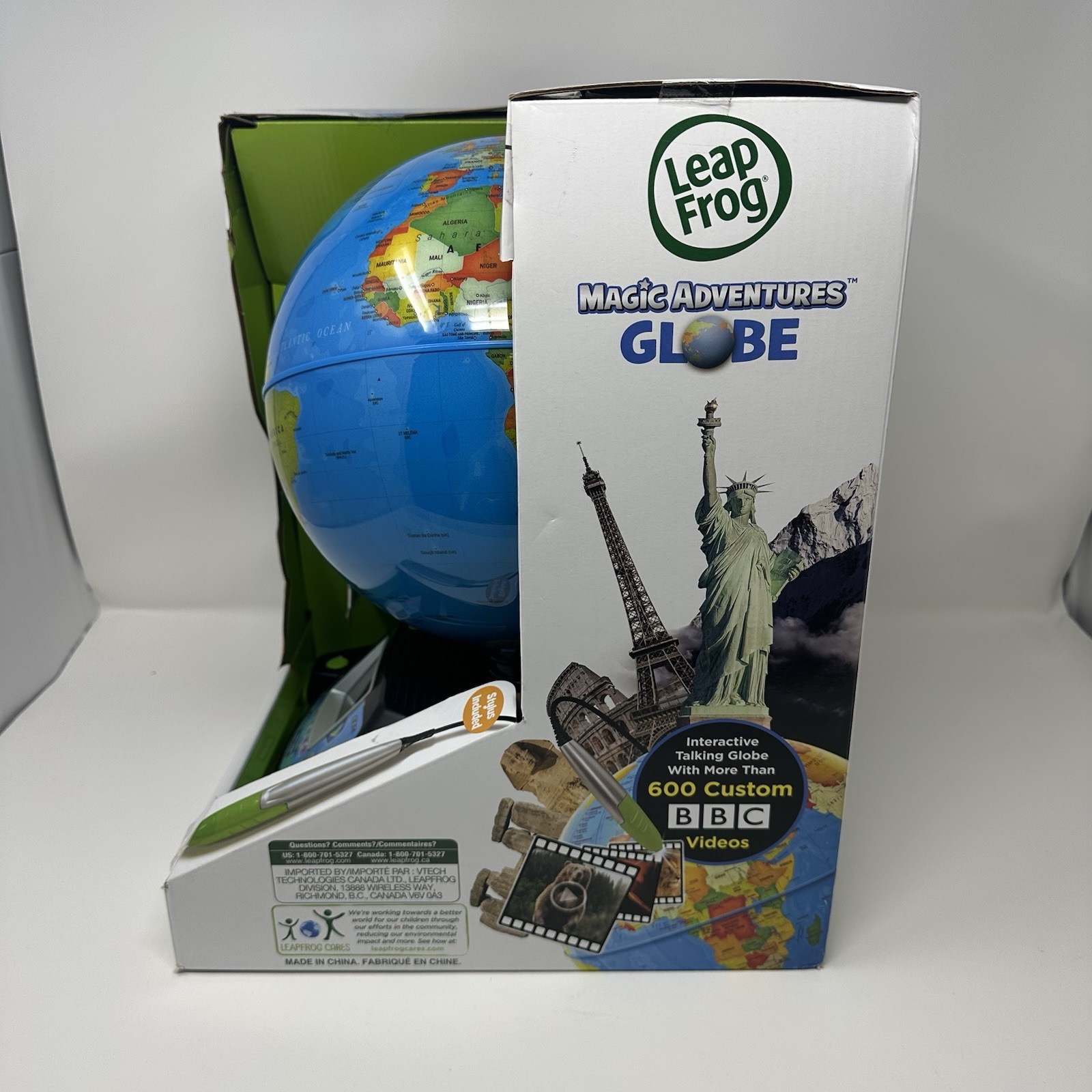 LeapFrog Magic Adventures Globe 10″ Interactive Multicolor w/ Stylus New In Box