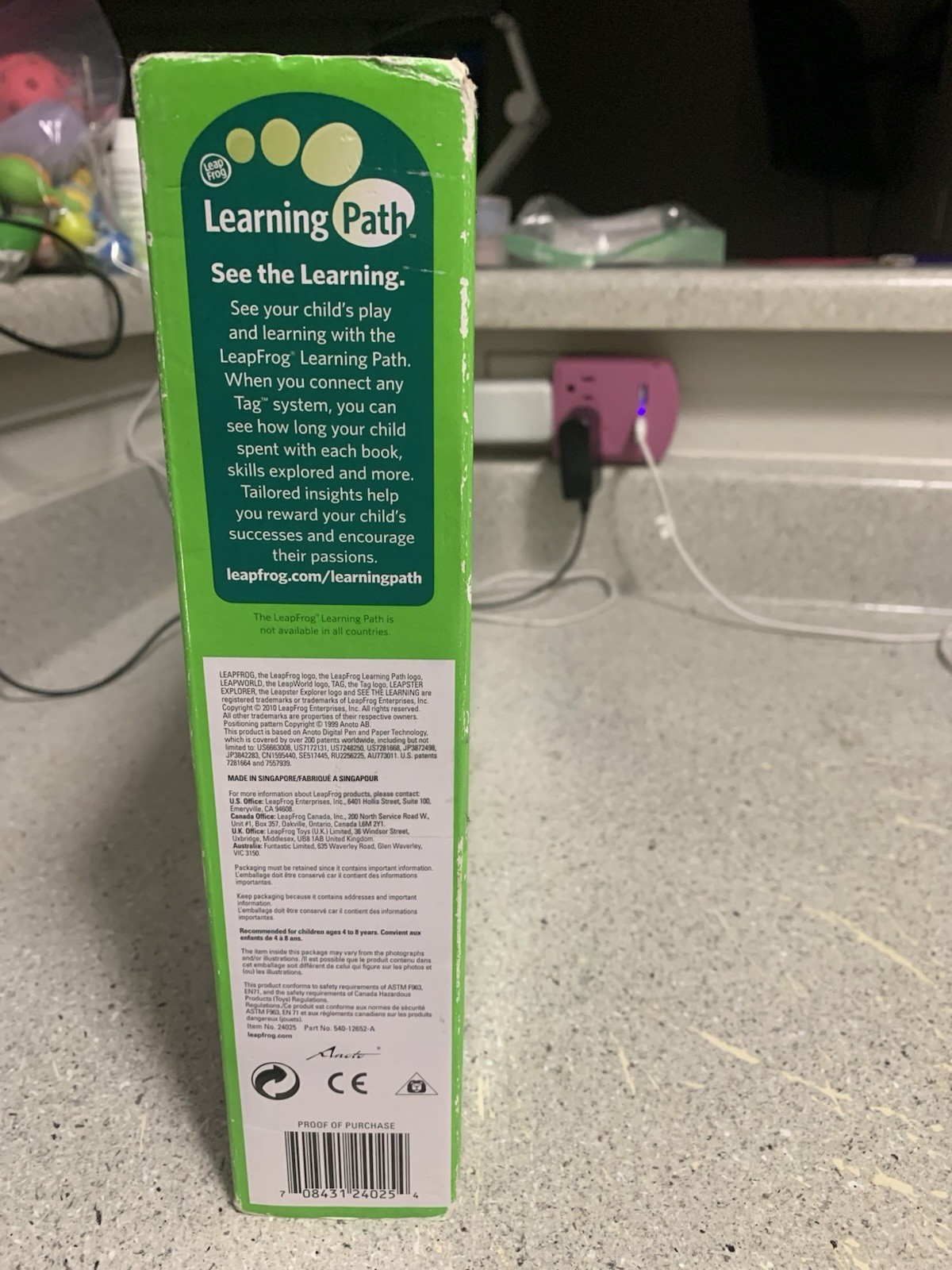LEAP FROG INTERACTIVE UNITED STATES MAP TAG READING SYSTEM 2 SIDED MAP