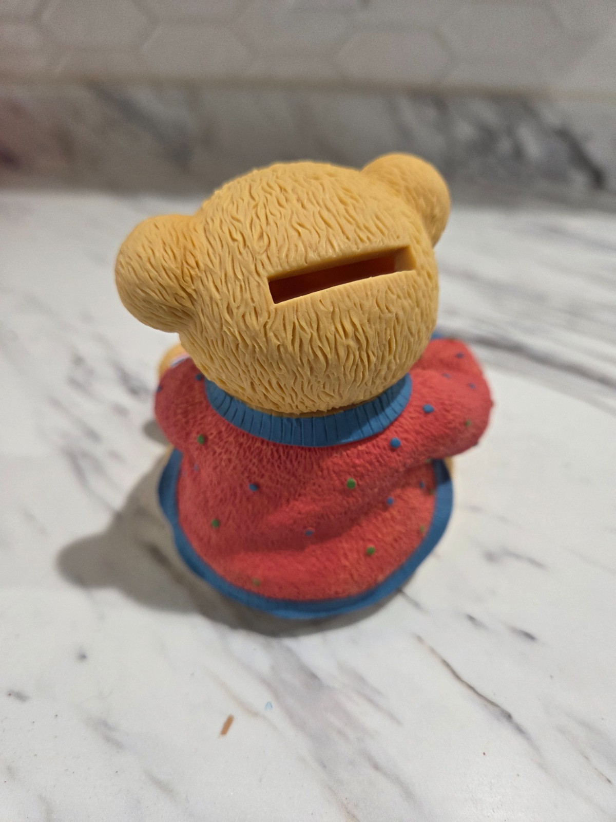 Vintage Cherished Teddies Hard Plastic Coin Bank