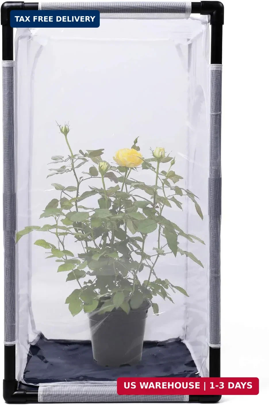 RESTCLOUD 30″ Large Monarch Butterfly Habitat Cage, Outdoor Insect Mesh Cage Ter